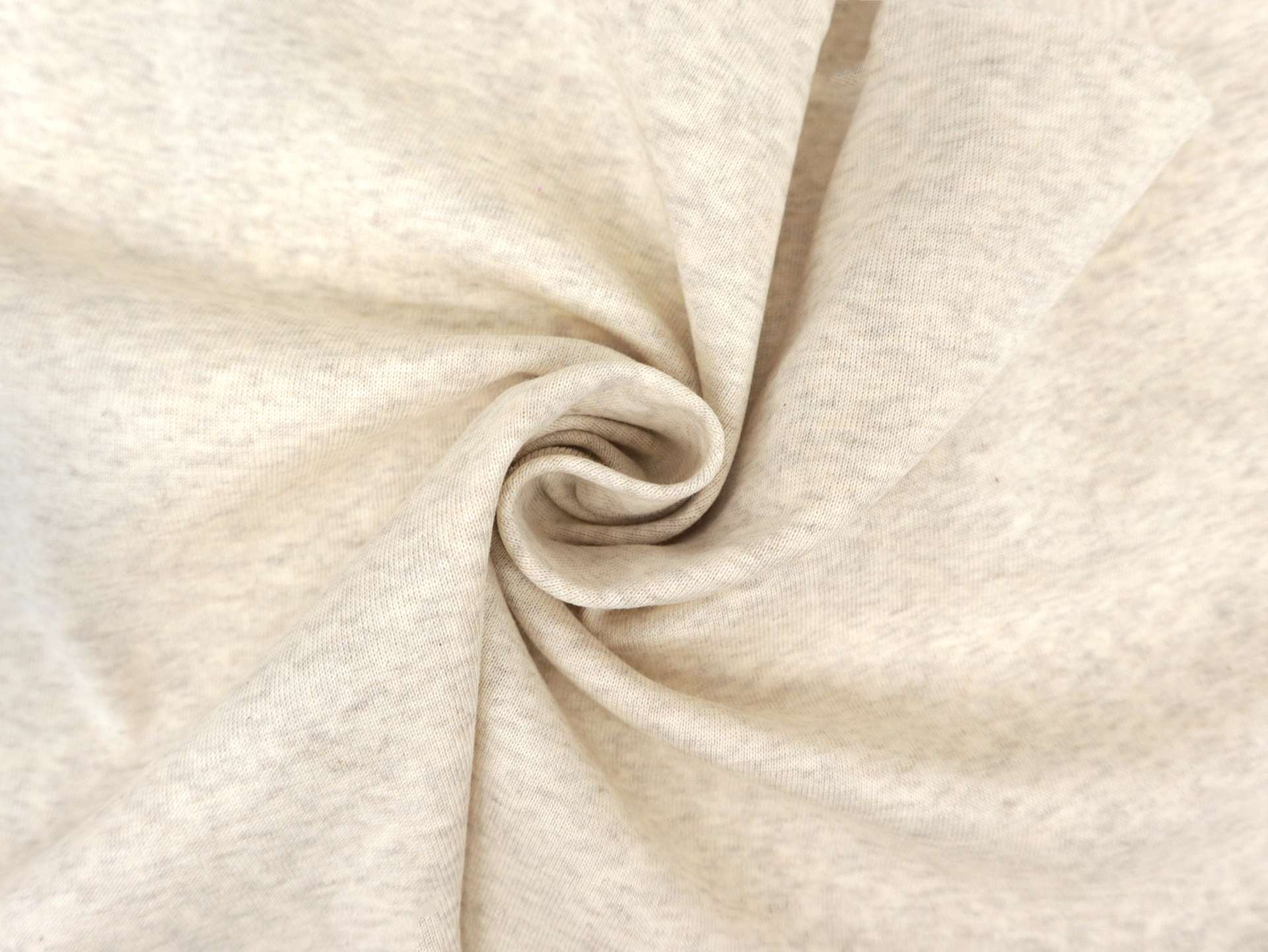 Light Weight Rib Knit in Heathered Ivory