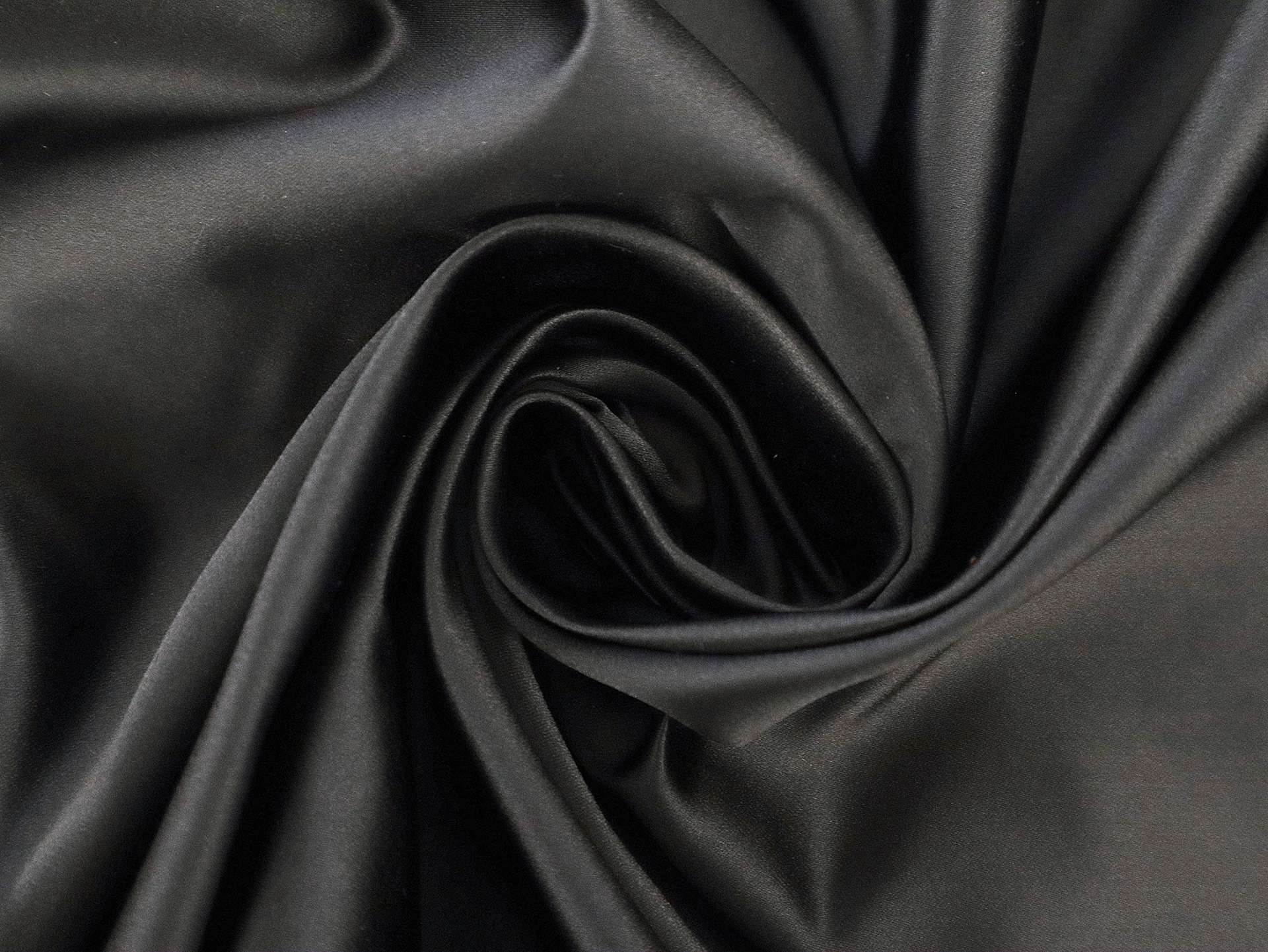 Pure Silk Duchesse Satin in Graphite