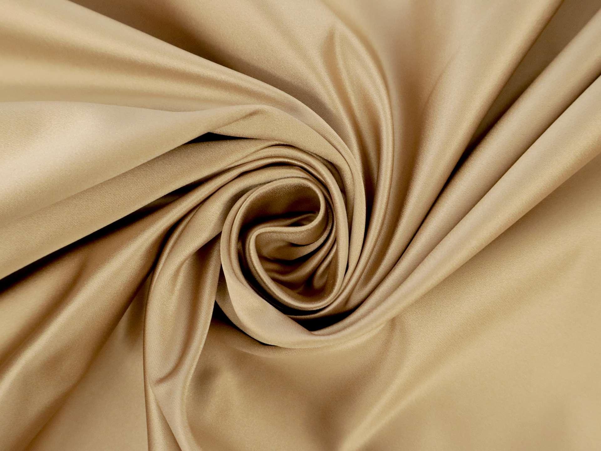 Pure Silk Duchesse Satin in Antique Gold