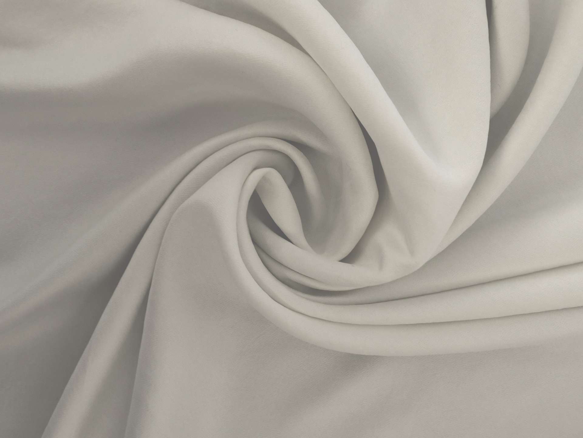 Washed Pure Silk Duchesse Satin in White