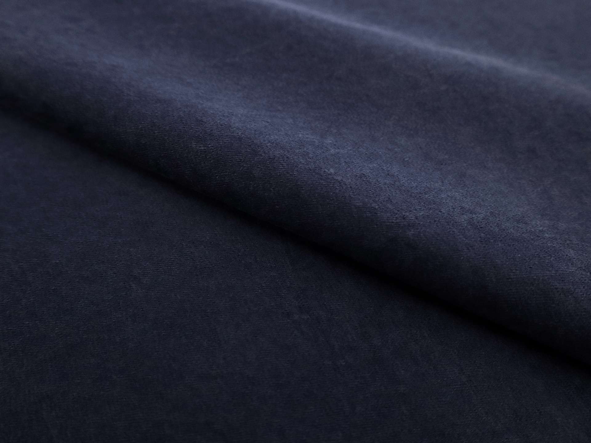 Washed Pure Silk Duchesse Satin in Navy