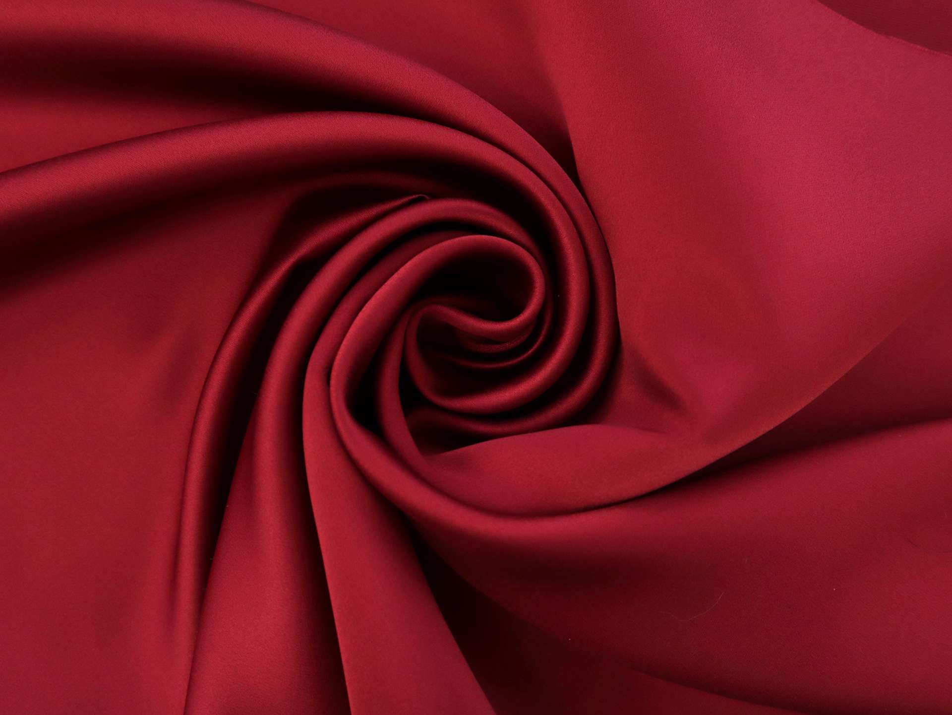 Polyester Double Face Twill Back Satin in Crimson