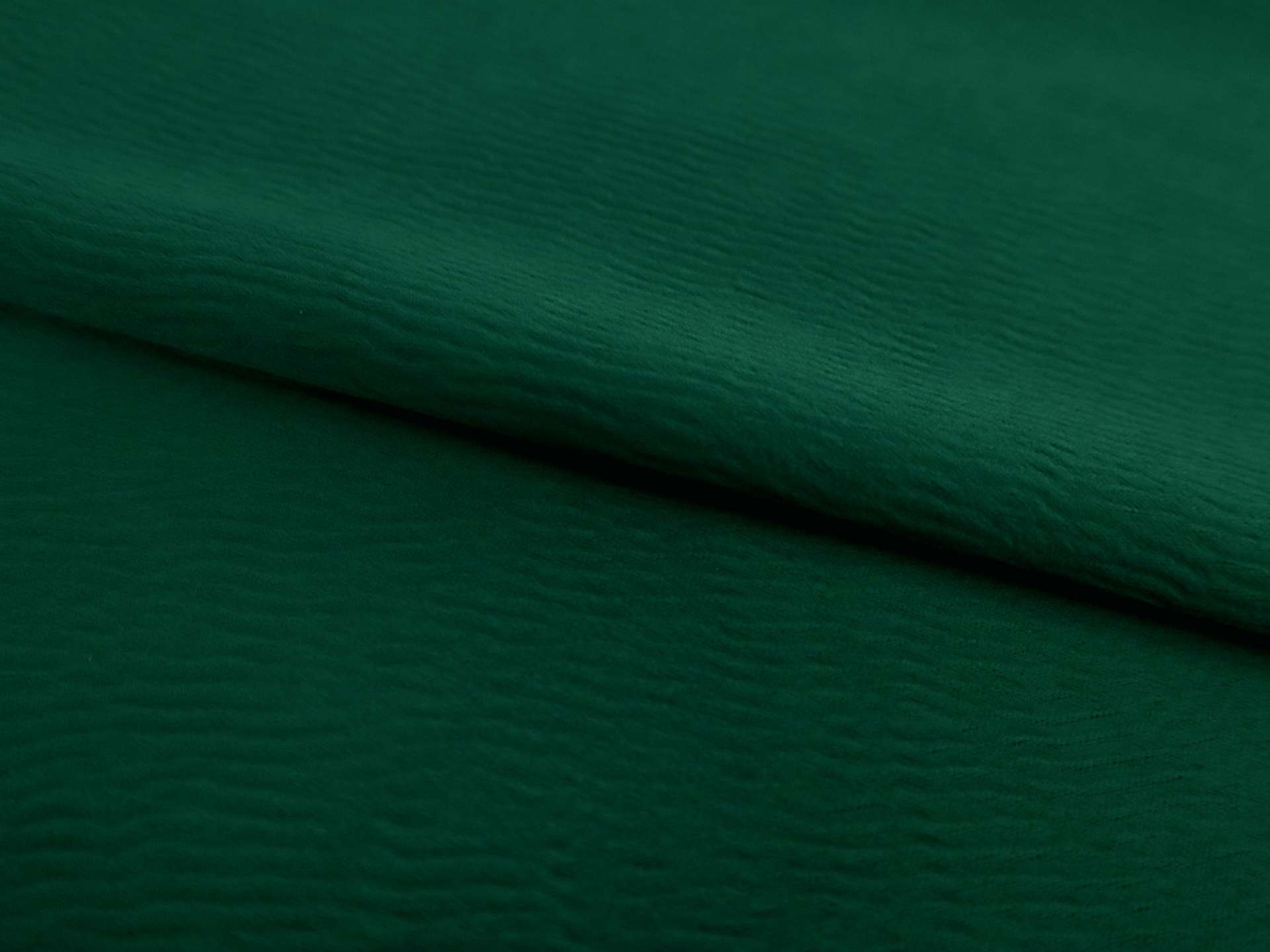 Double Face Triacetate Polyester Blend Ripple Satin in Hunter Green