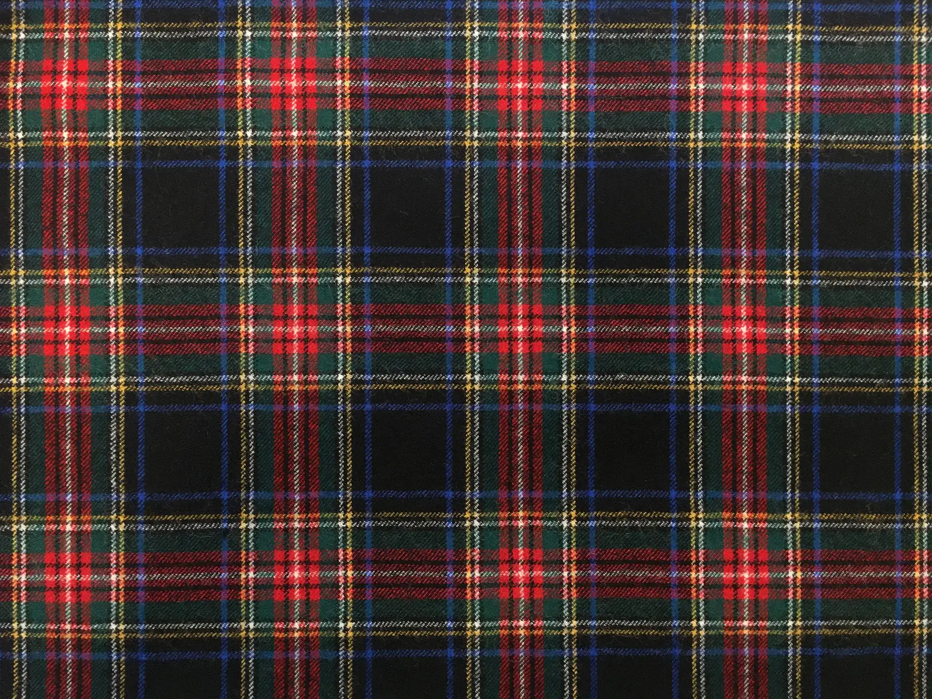 Austrian Virgin Wool Plaid Suiting in Midnight Red Hunter