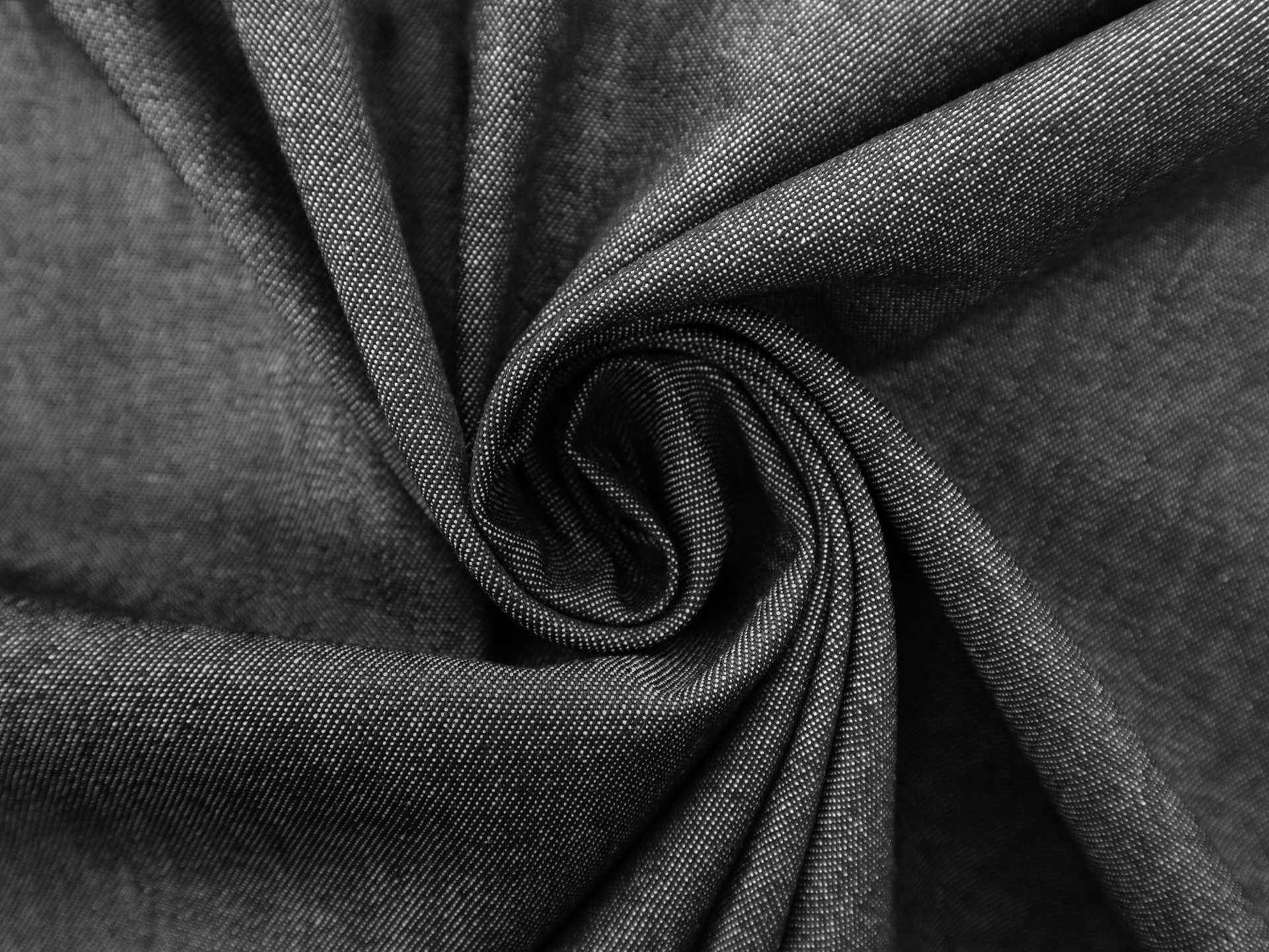 Soft Finish Cotton Denim in Black