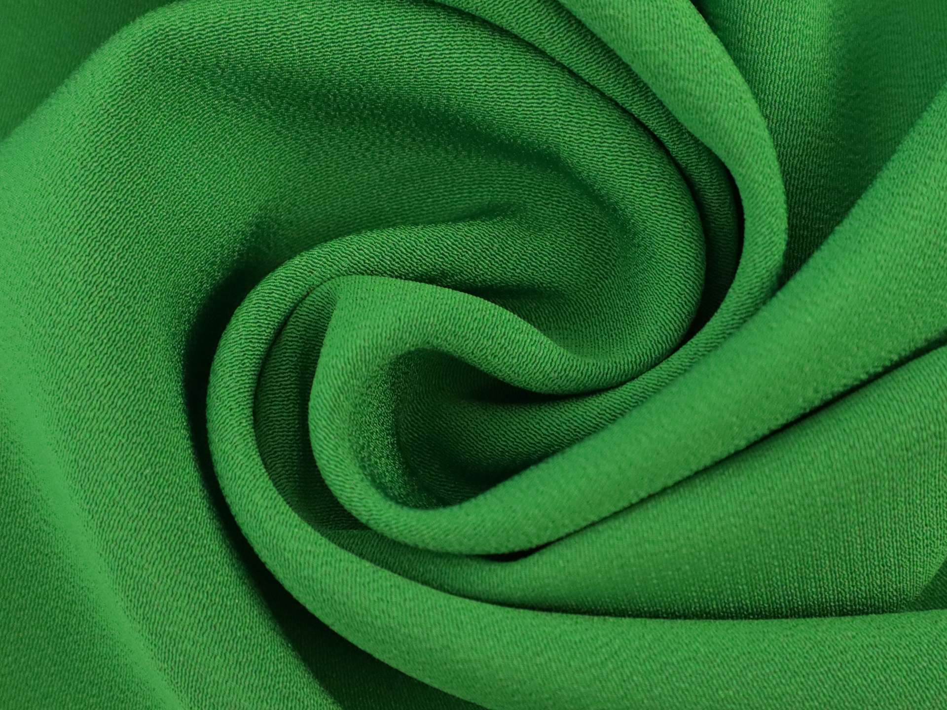 Japanese Marocain Crepe in Green