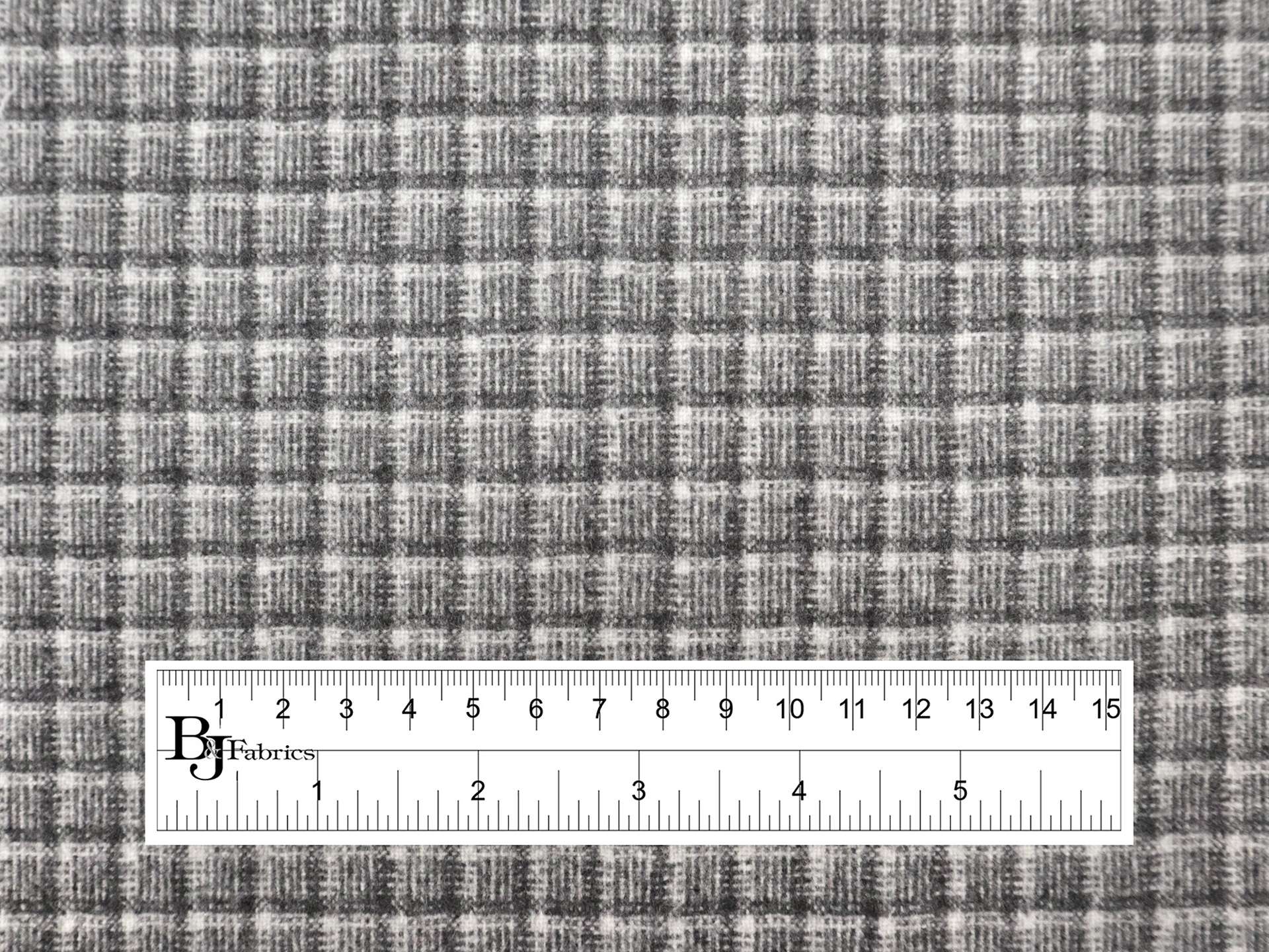 Italian Cashmere Check Suiting in Grey