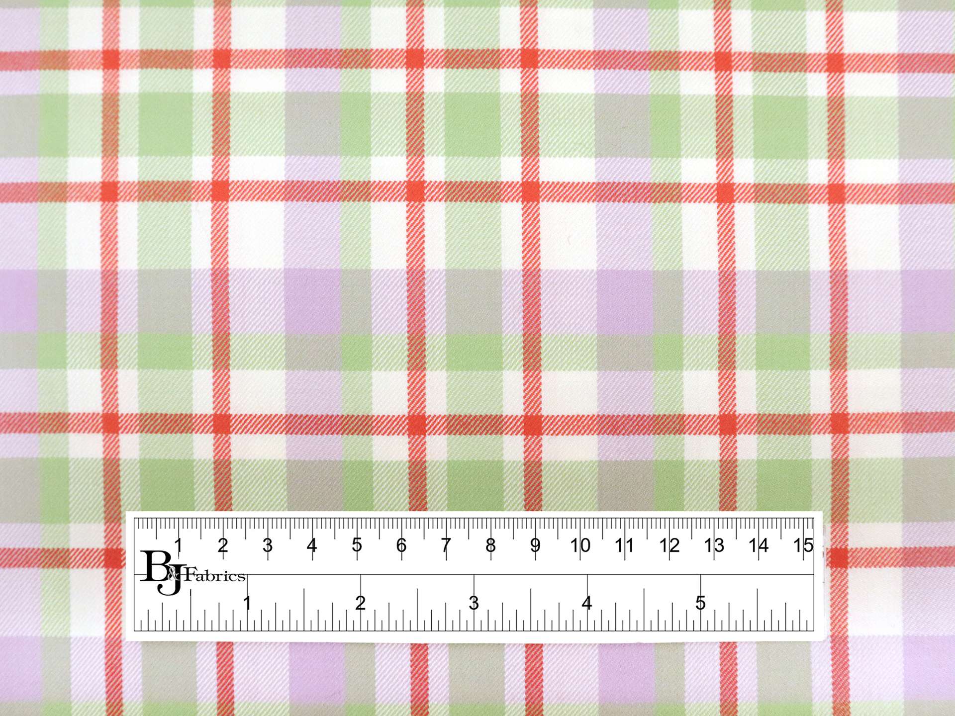 Silk & Wool Plaid Twill Suiting in Pastels