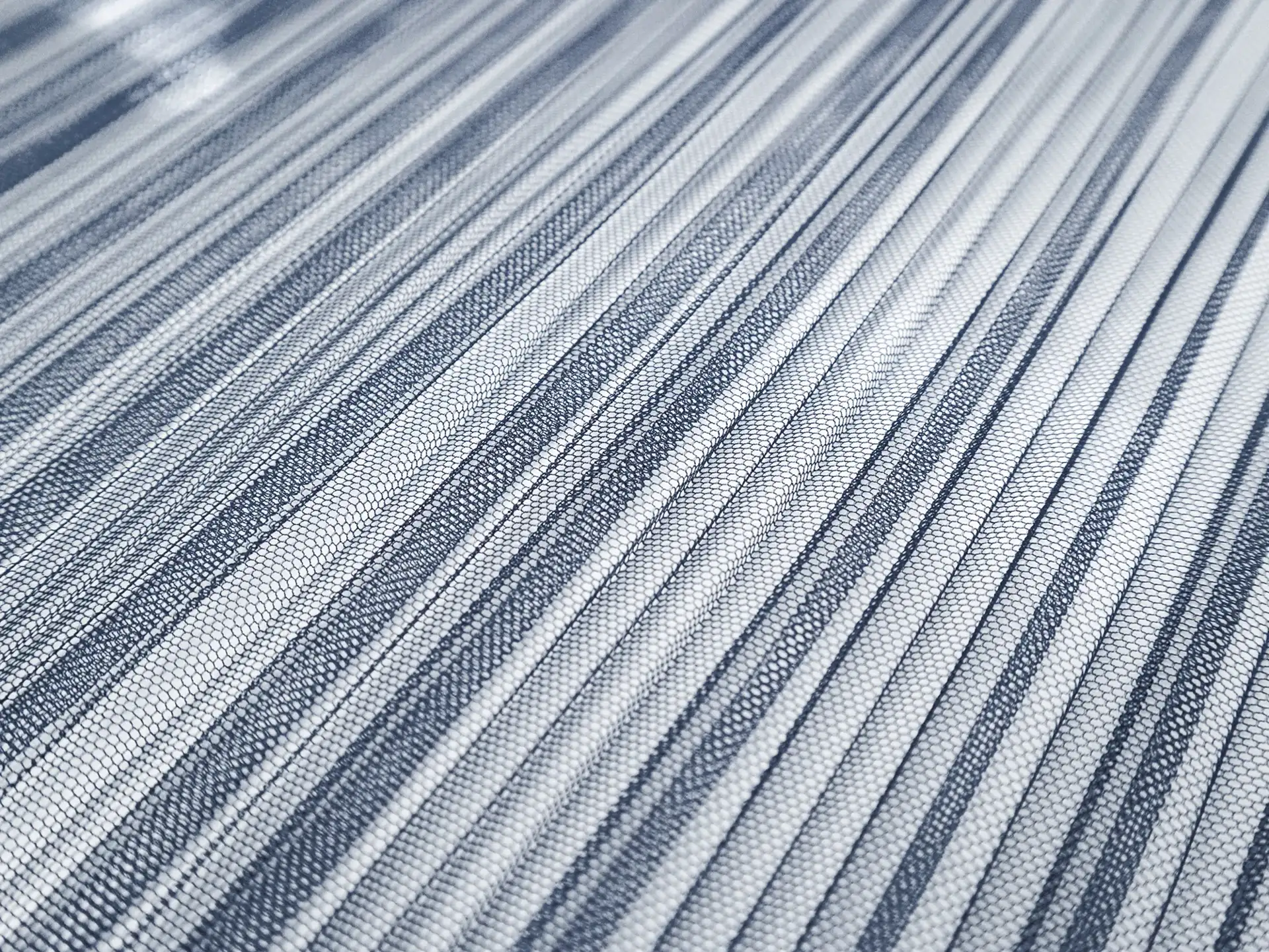 Pleated Tulle in Navy