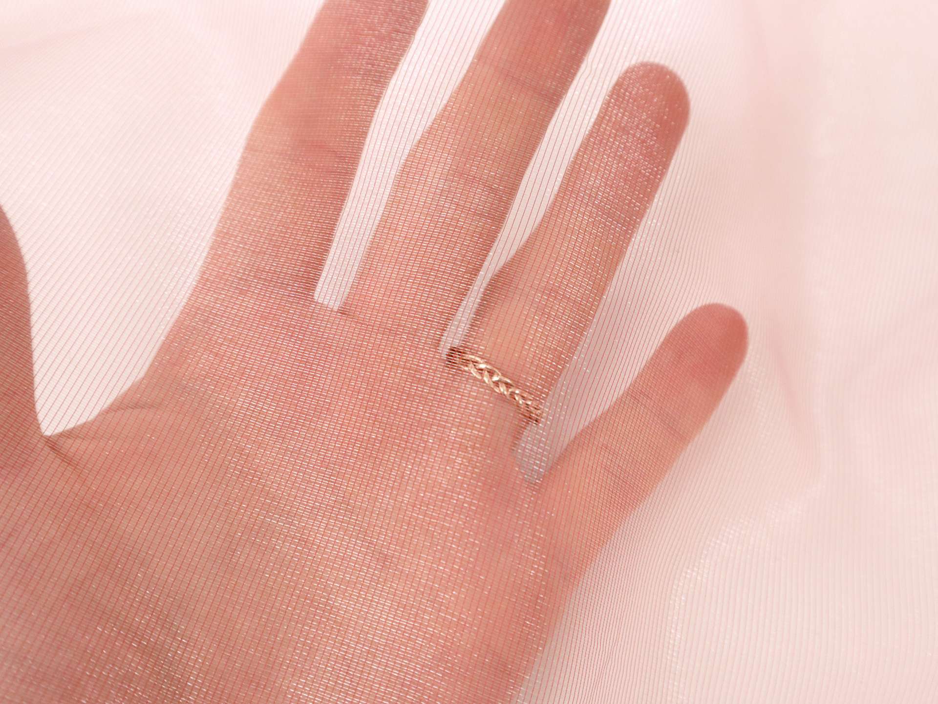 Iridescent Metallic Marquisette in Bubblegum