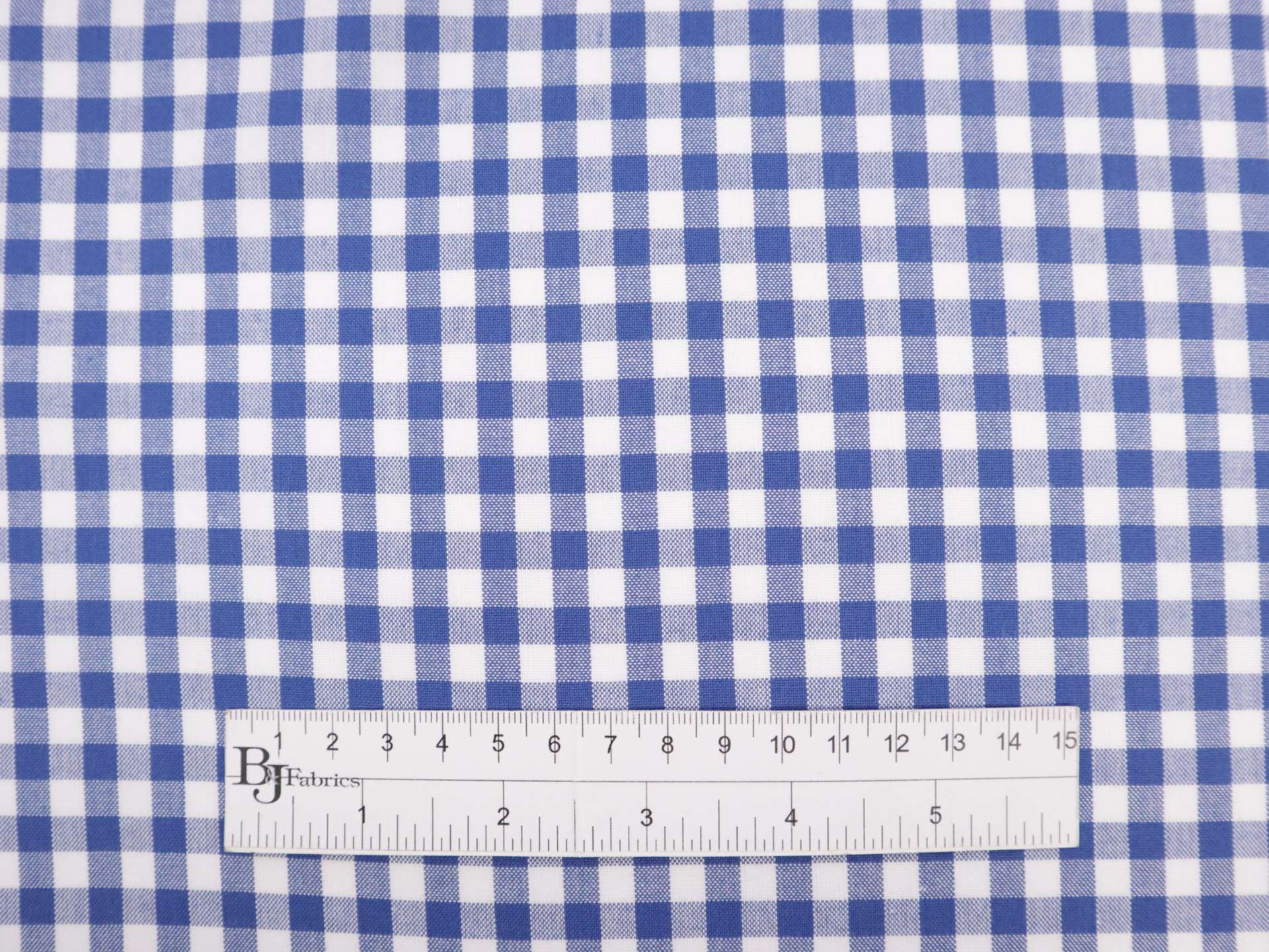 1/4" Cotton Gingham in Royal Blue