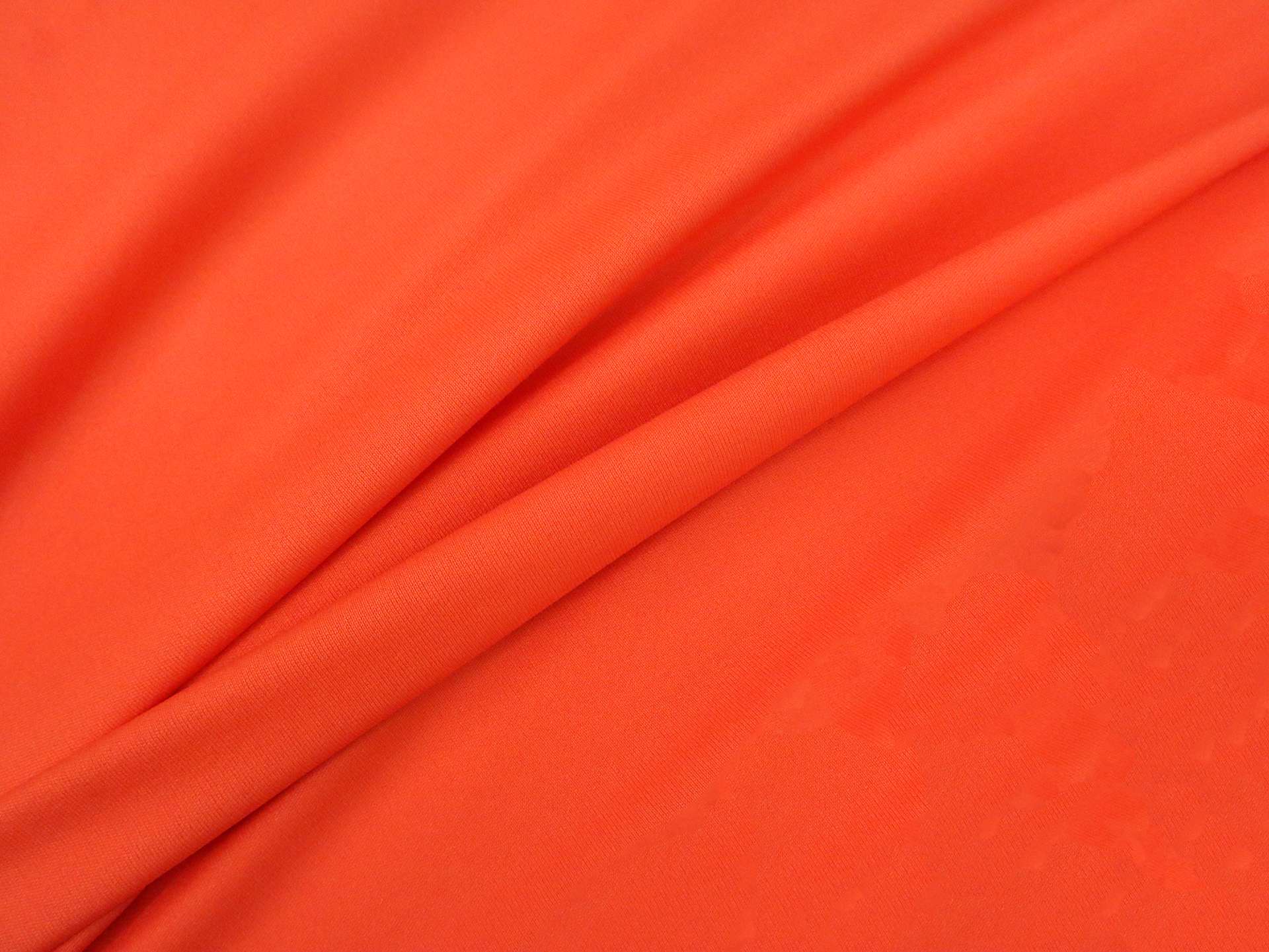 Polyester Knit Lining in Orange