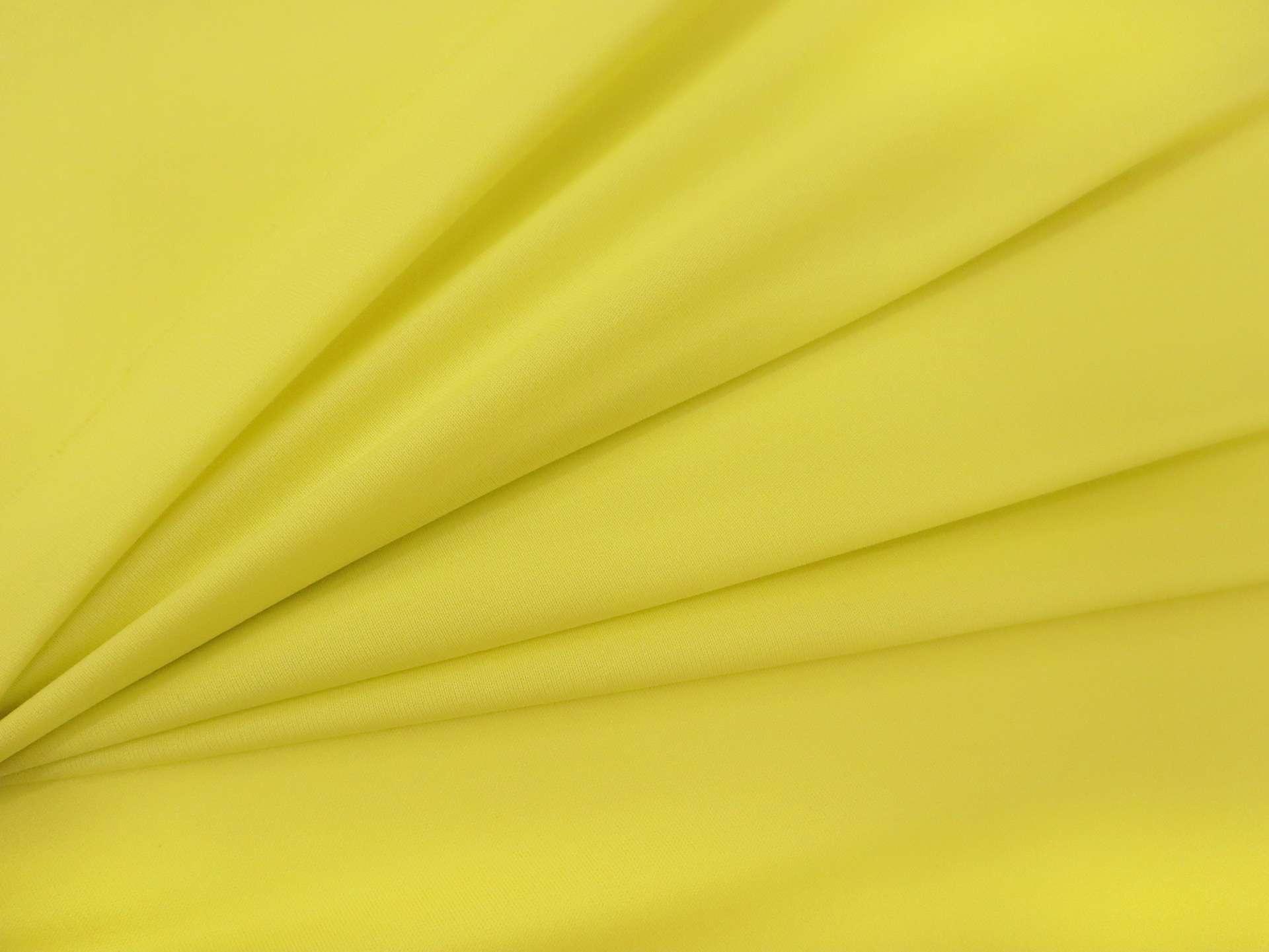 Polyester Knit Lining in Hot Yellow