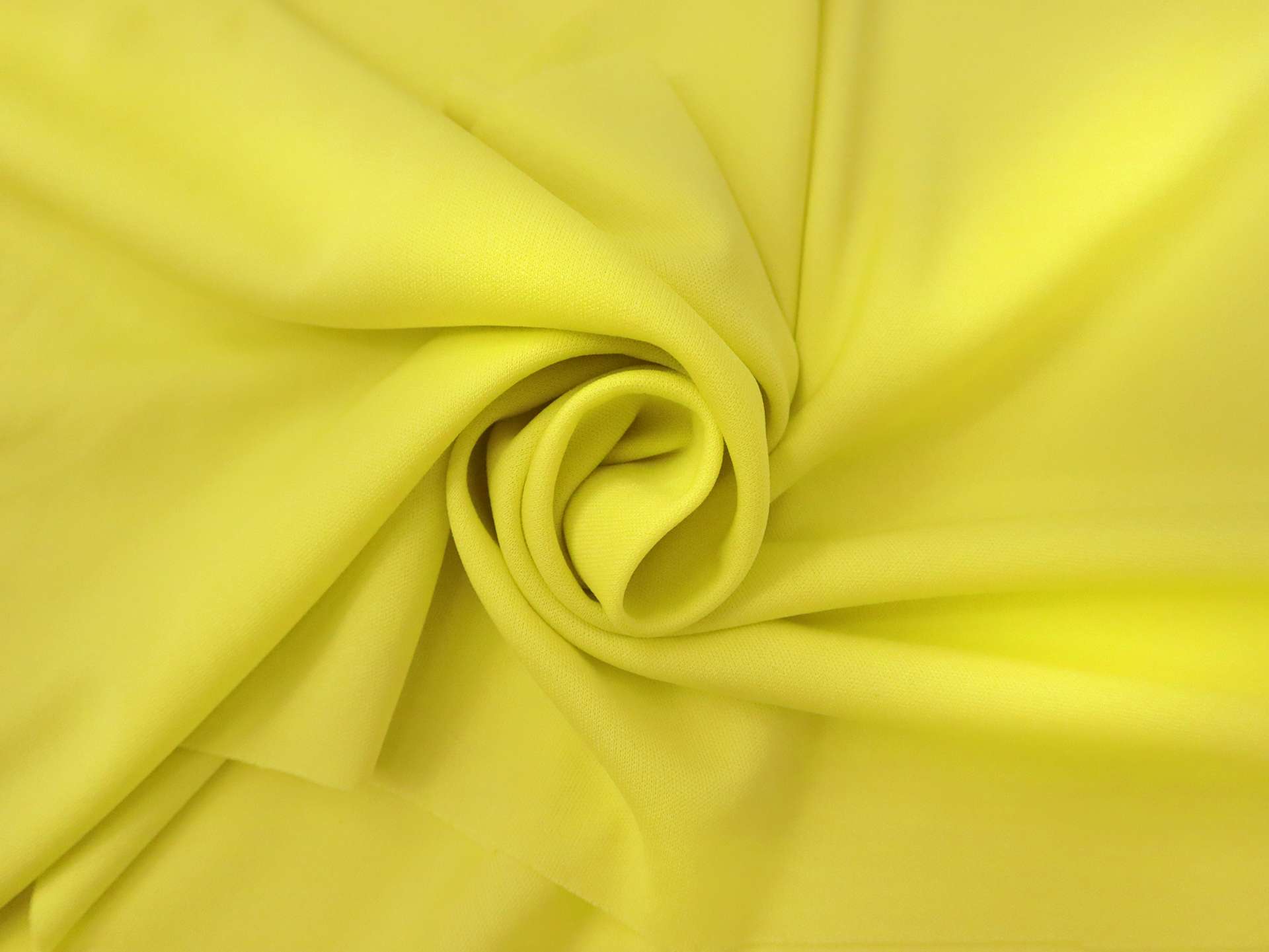 Polyester Knit Lining in Hot Yellow