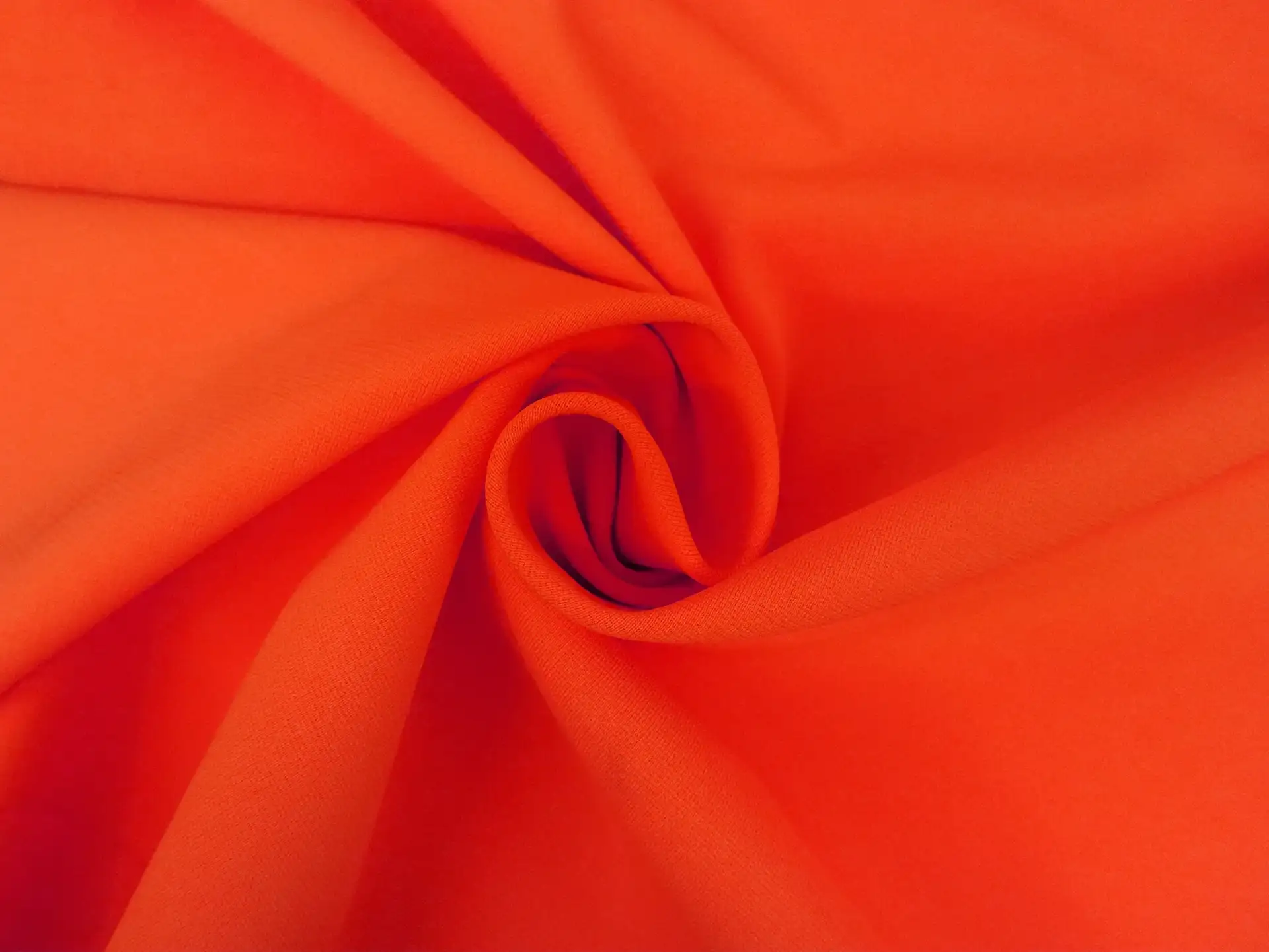 Italian Viscose Double Knit in Flame