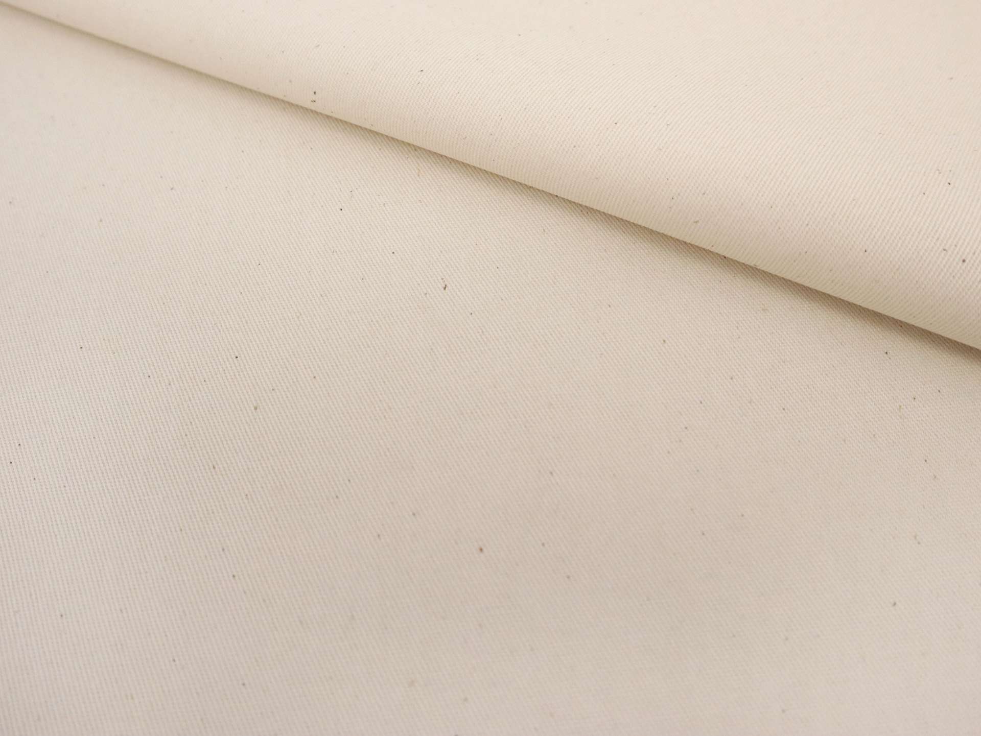 Polyester & Cotton Twill in Natural
