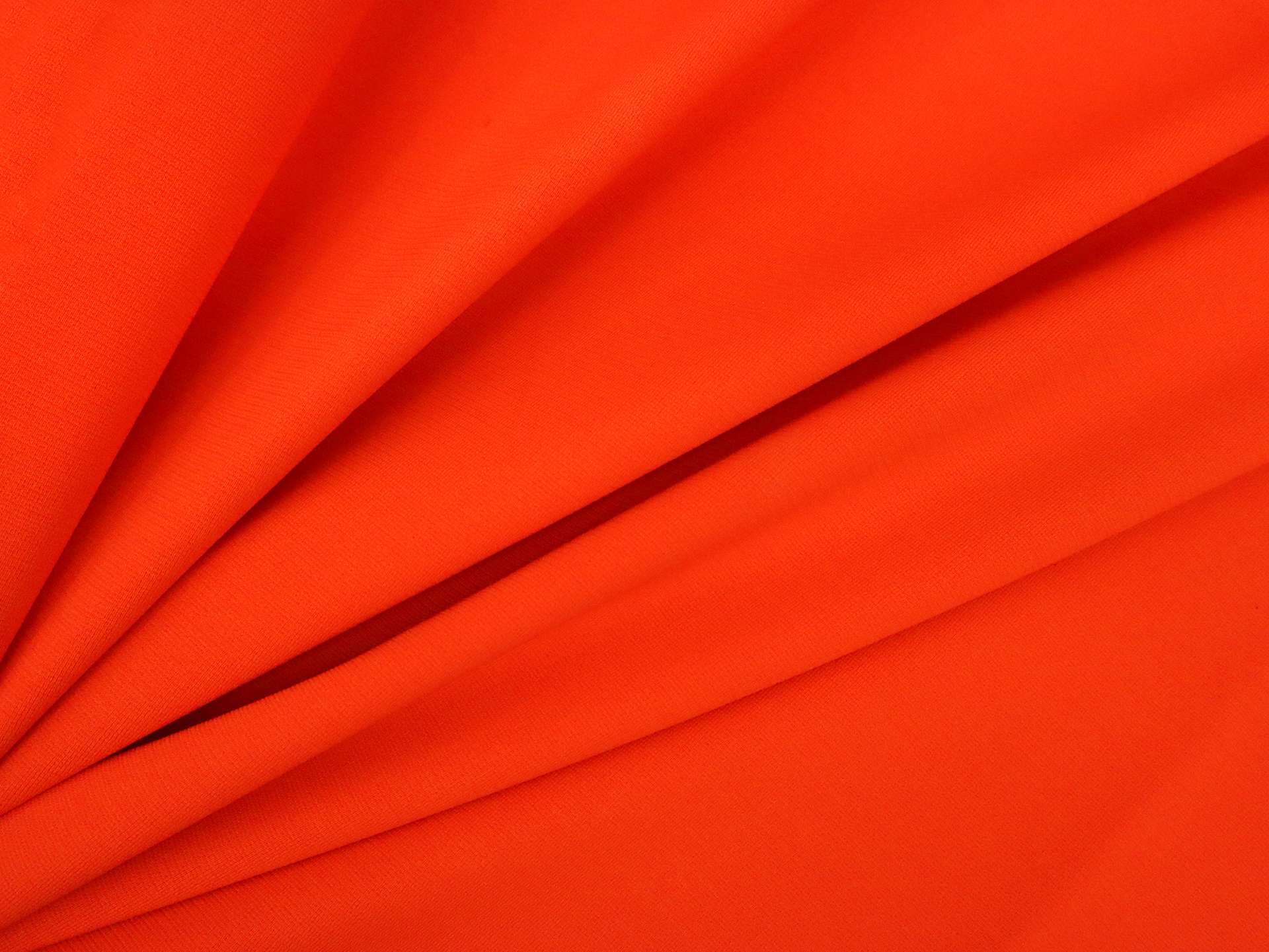 Italian Viscose Double Knit in Flame