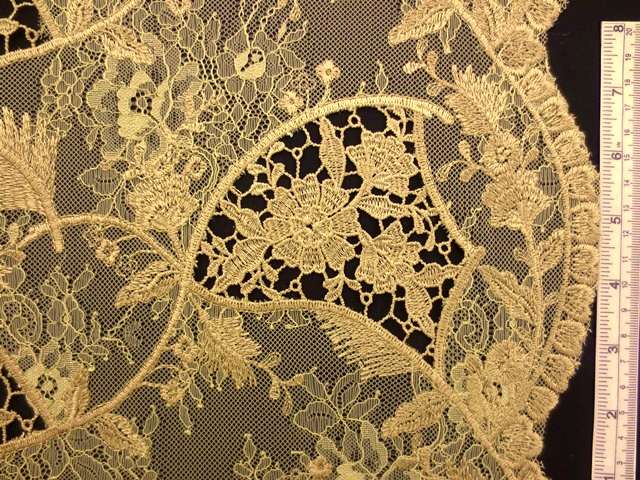 Embroidered Chantilly Lace0
