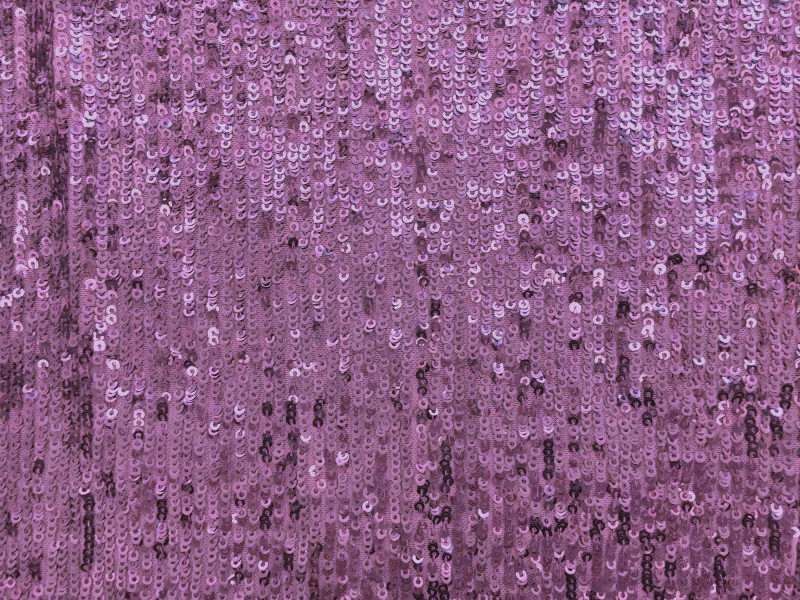 Fantasia Mini Sequins on Stretch Tulle in Purple
