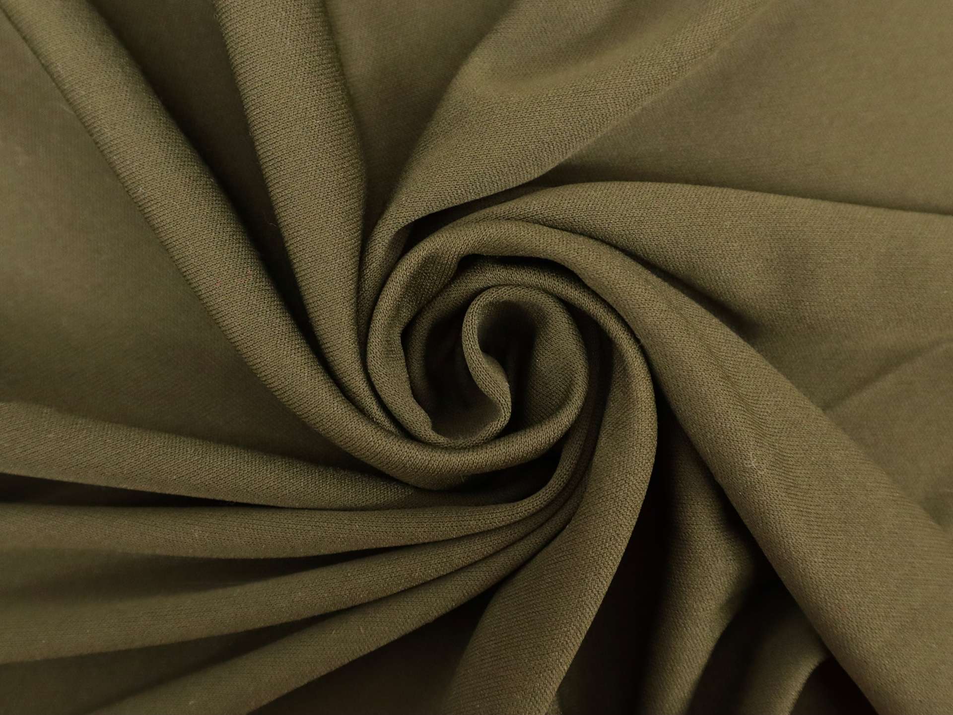 Polyester Knit Lining in Army Green