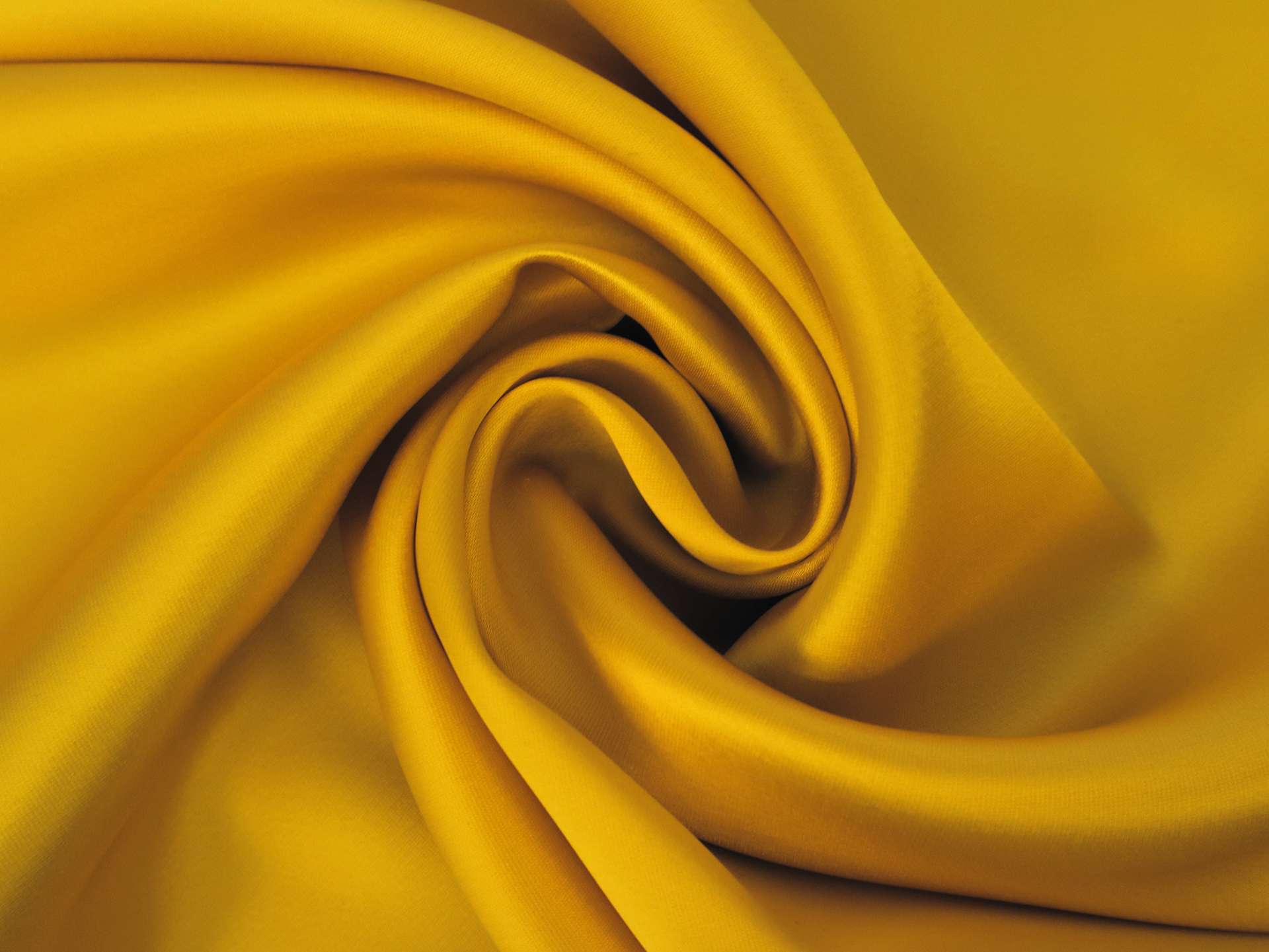 Viscose and Acetate Blend Satin in Yellow
