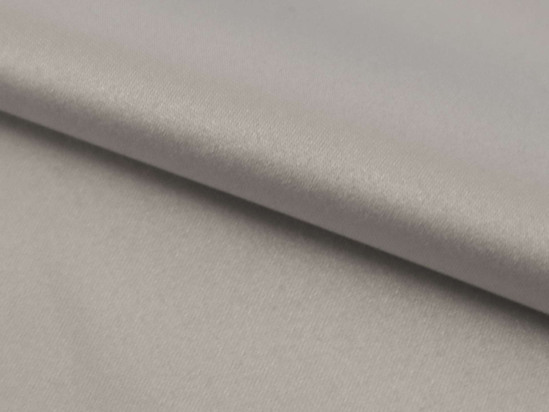 Glossy Polyester Satin in Silver