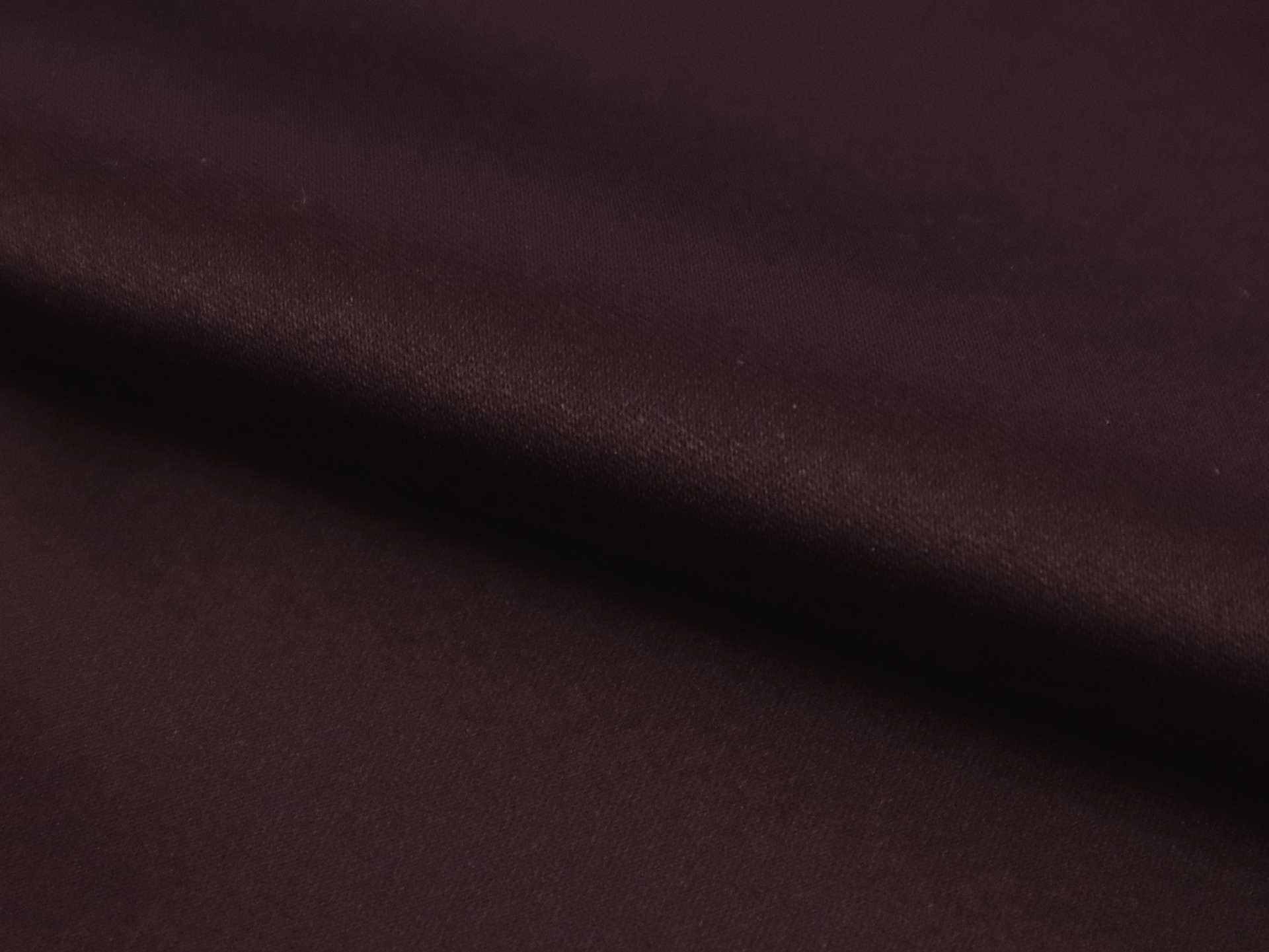 Glossy Polyester Satin in Aubergine