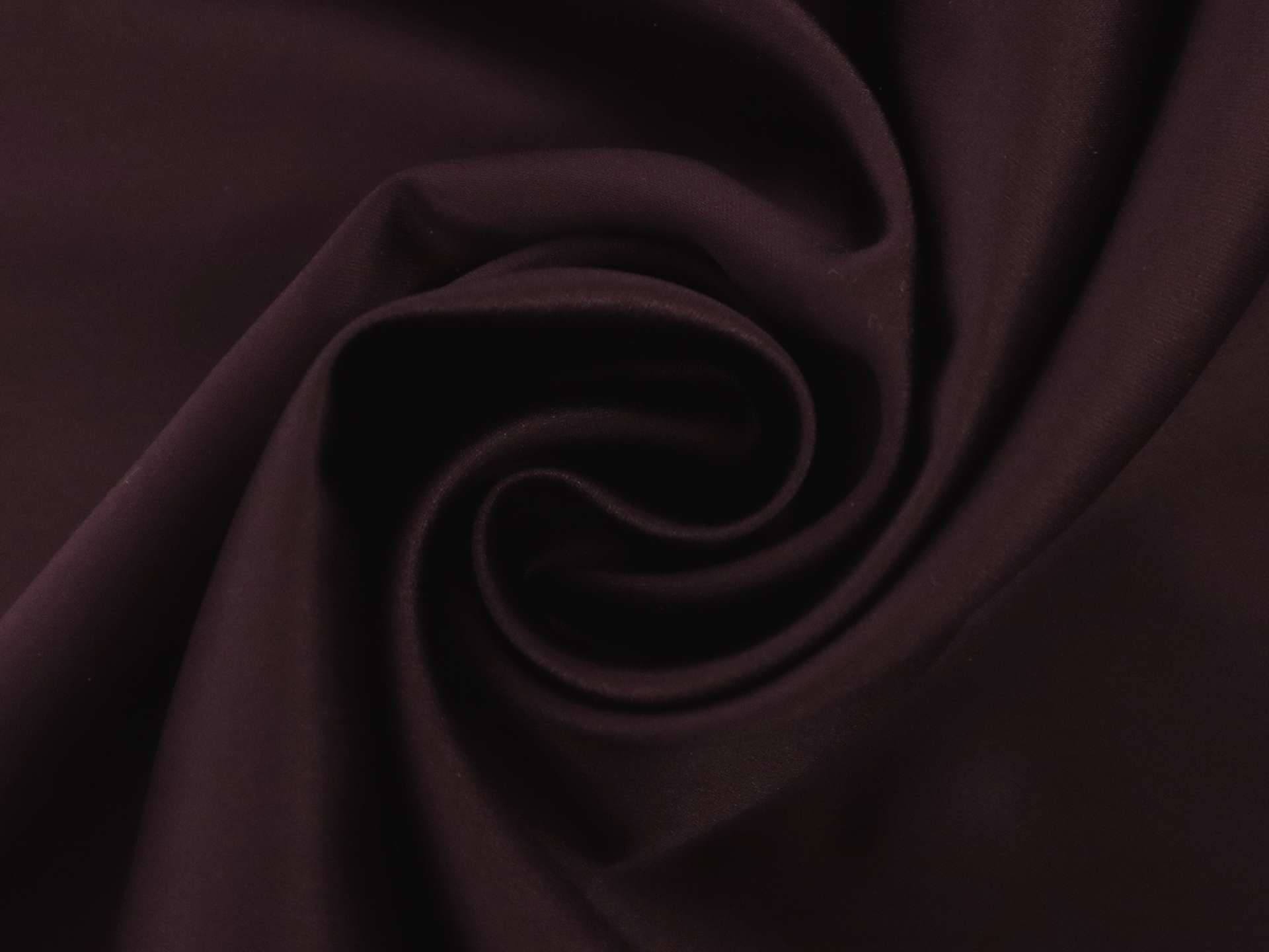 Glossy Polyester Satin in Aubergine