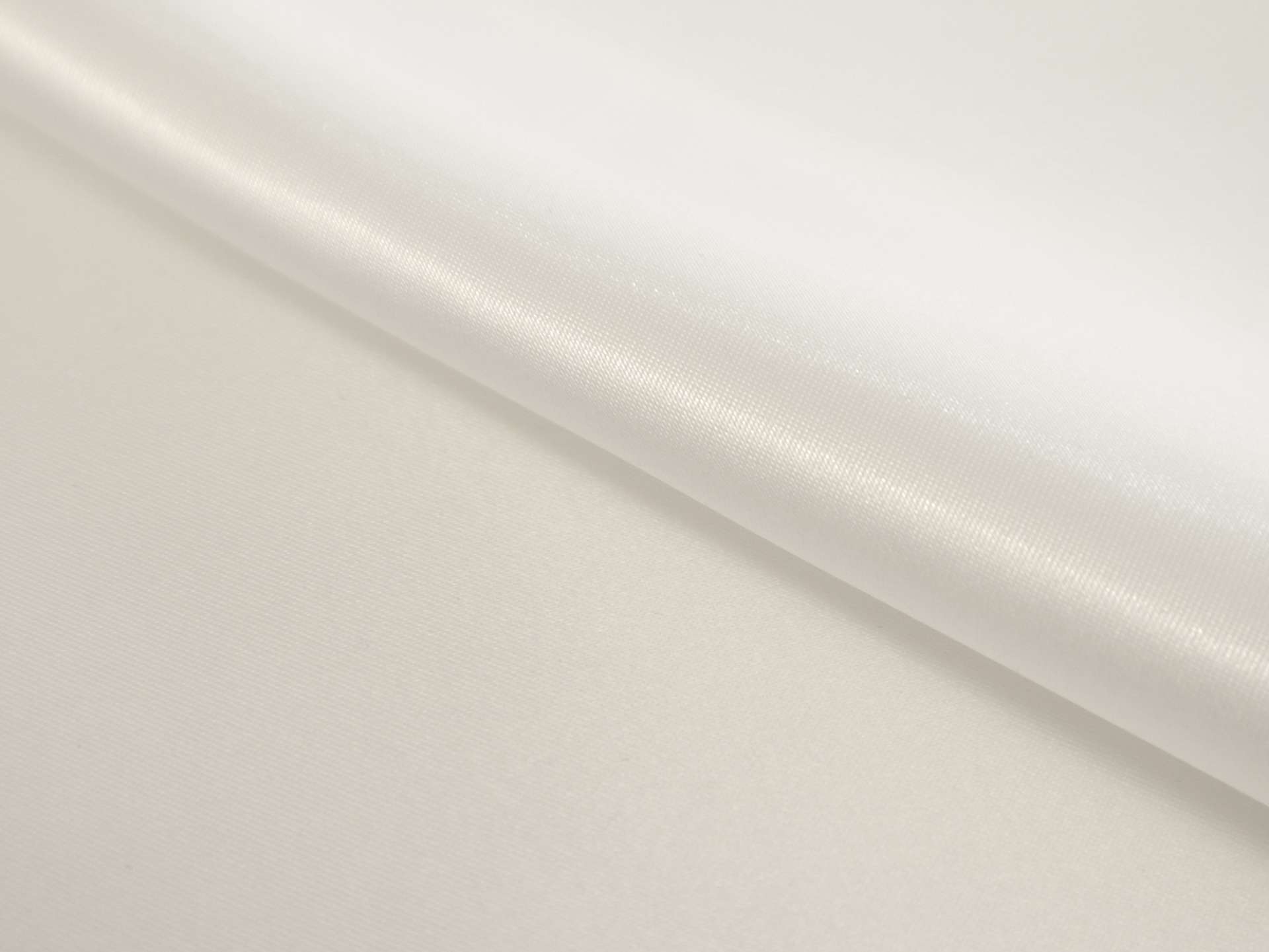 Polyester Satin in White