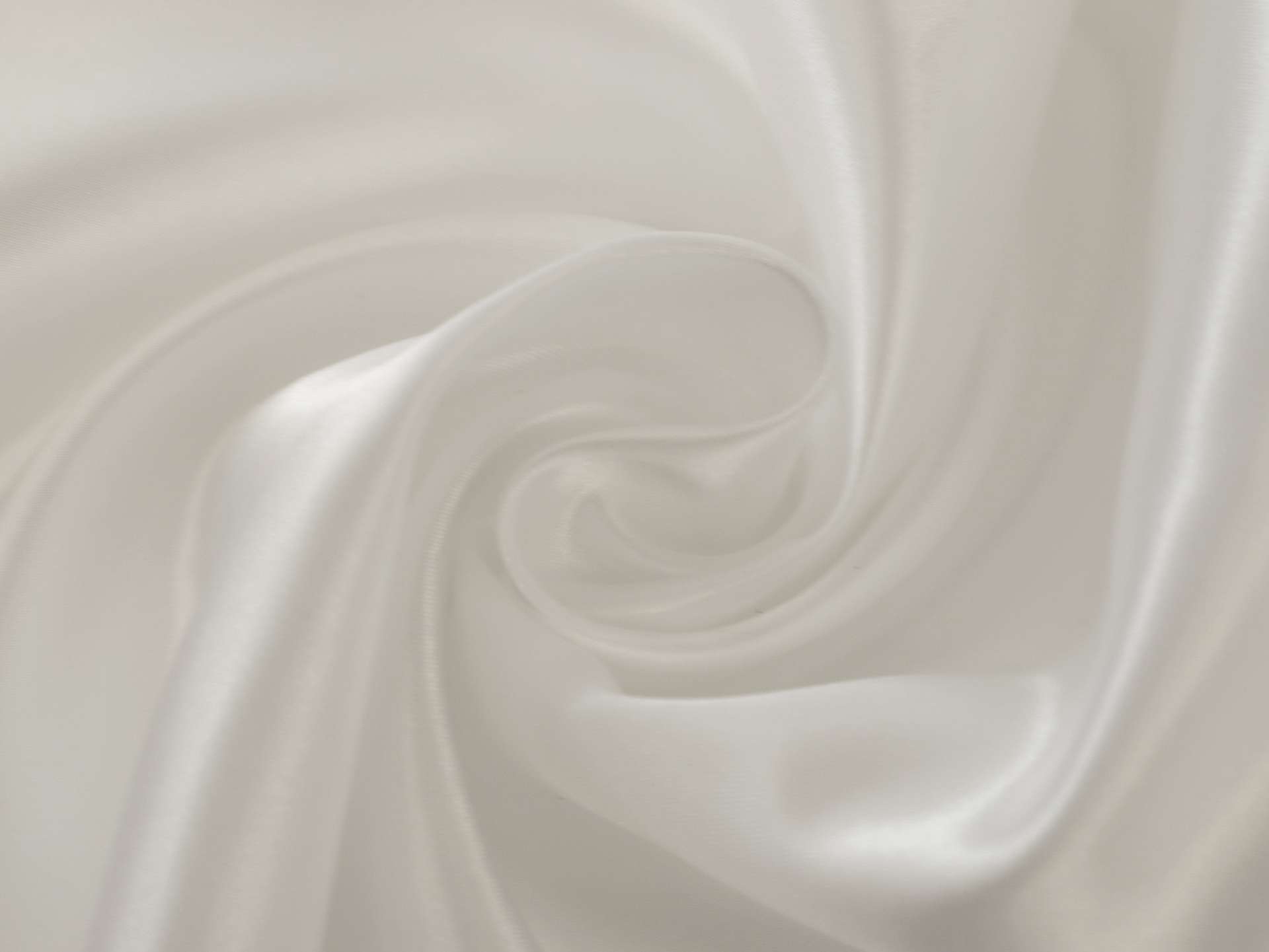 Polyester Satin in White