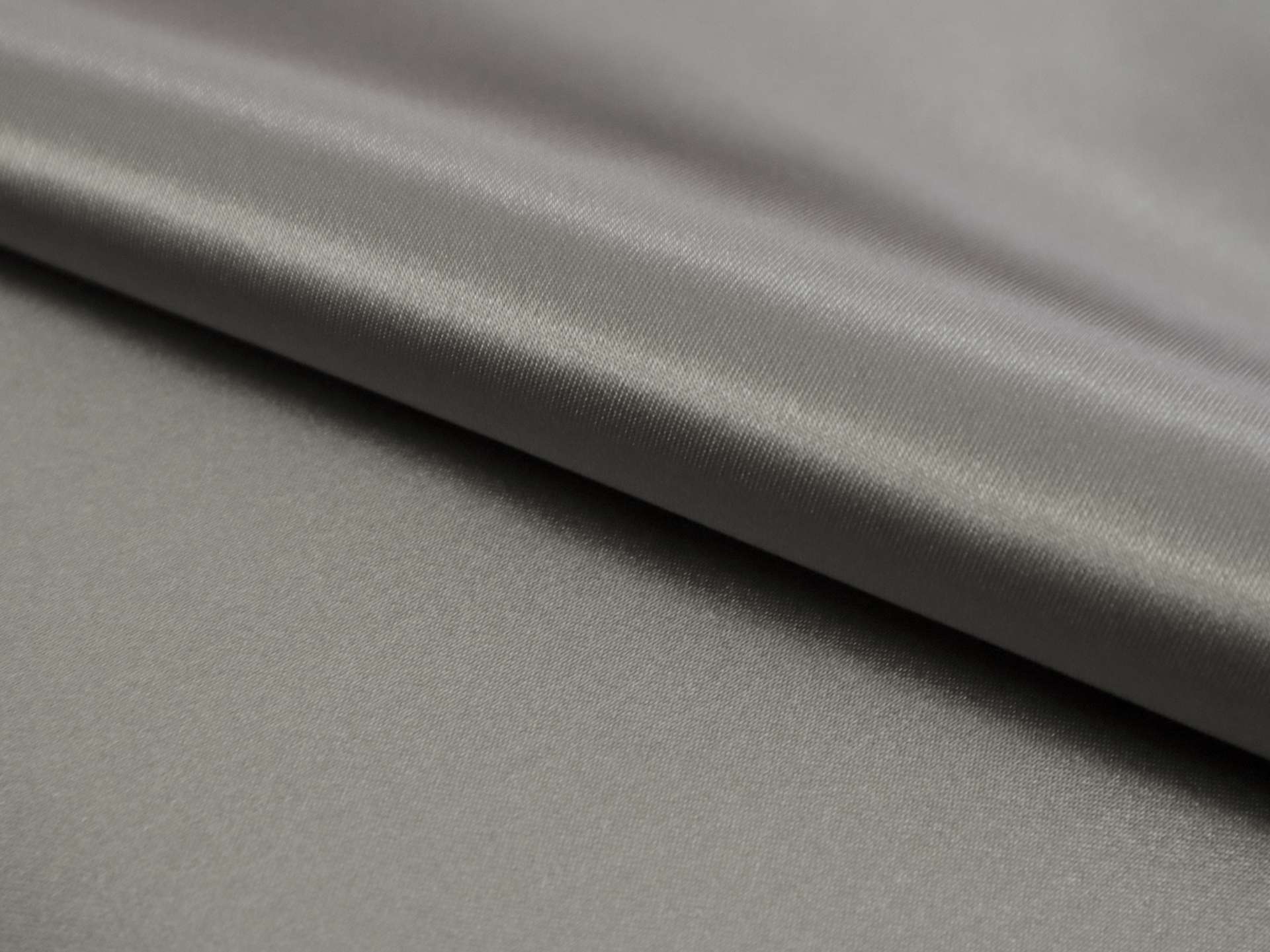 Polyester Satin in Dark Grey