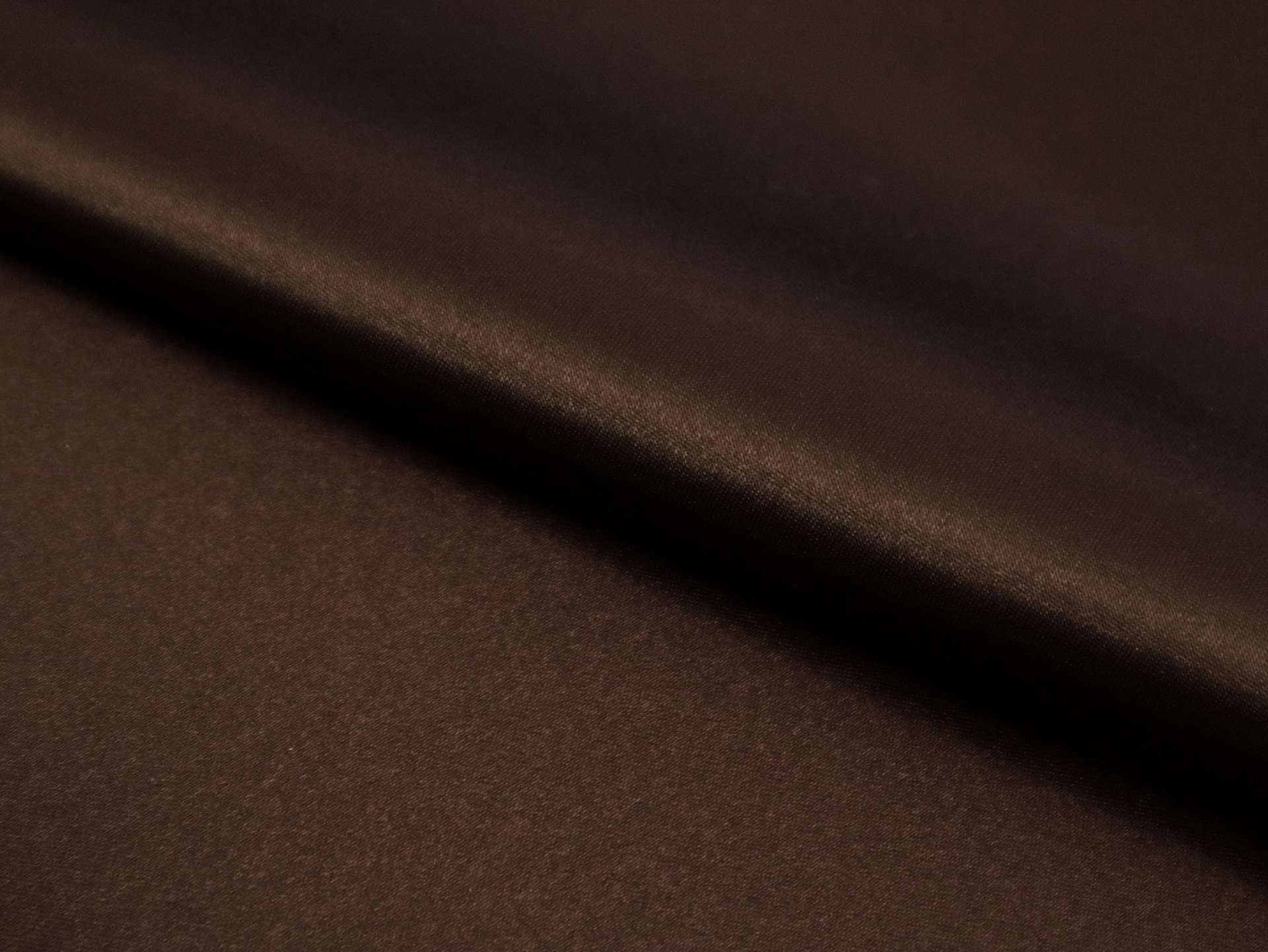 Polyester Satin in Brown