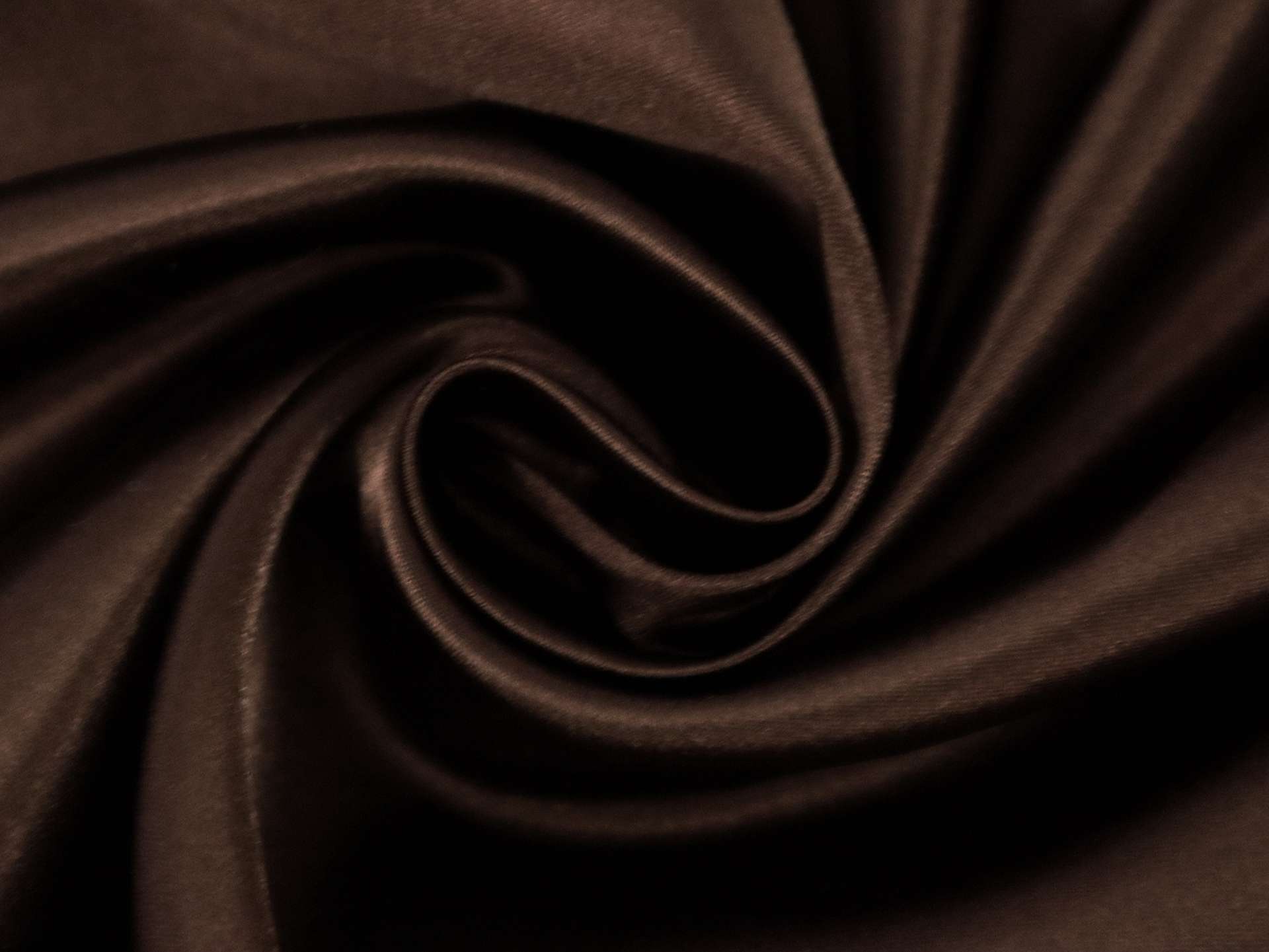 Polyester Satin in Brown