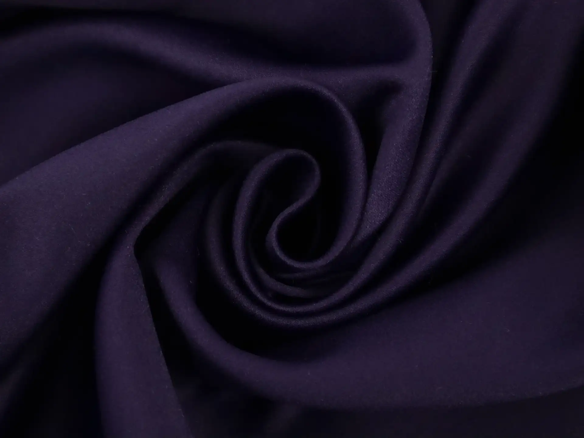 Matte Finish Polyester Satin in Deep Purple