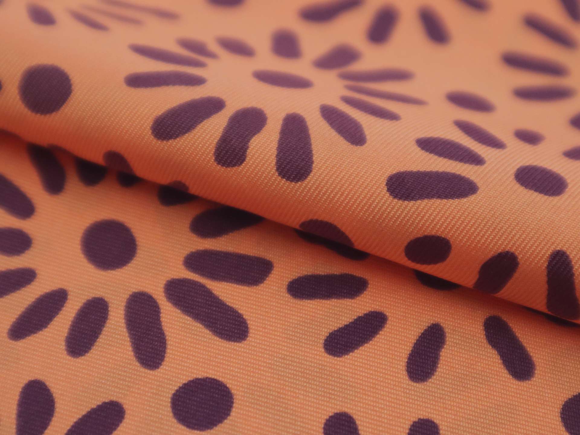 Silk Twill with Minimalist Florals