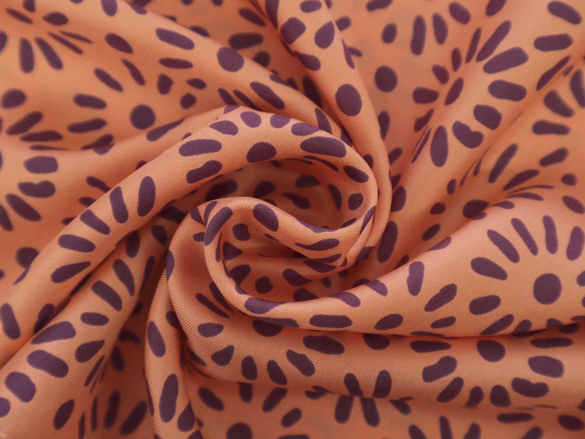 Silk Twill with Minimalist Florals