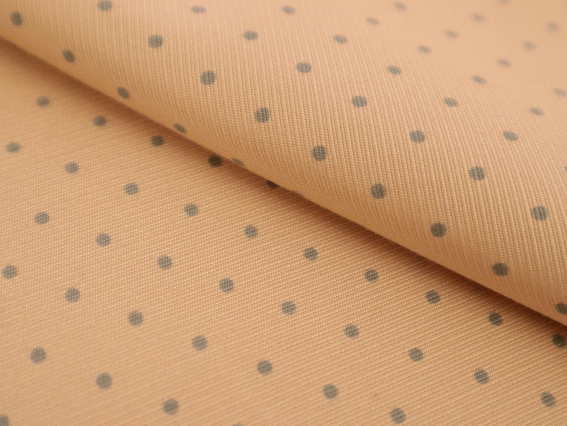 Silk and Cotton Polka Dot Faille in Cool Grey