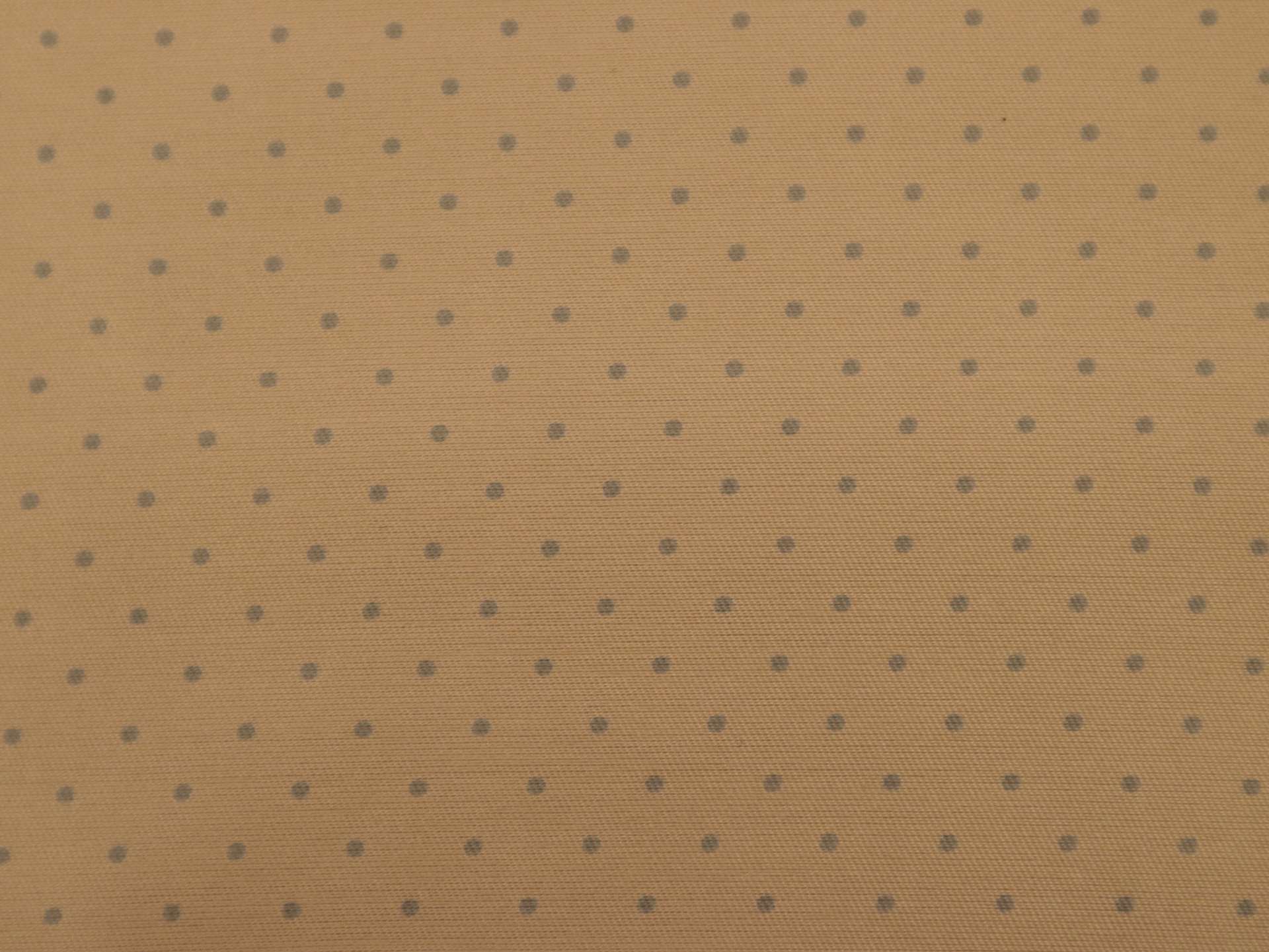 Silk and Wool Shantung with Polka Dots in Grey