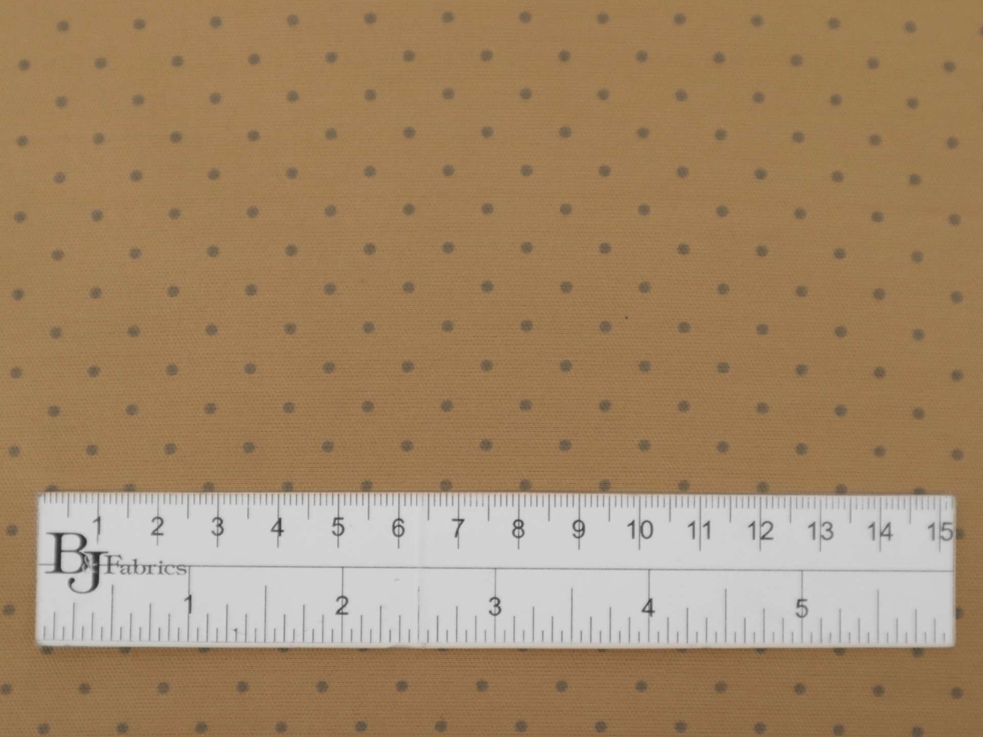 Silk and Wool Shantung with Polka Dots in Grey