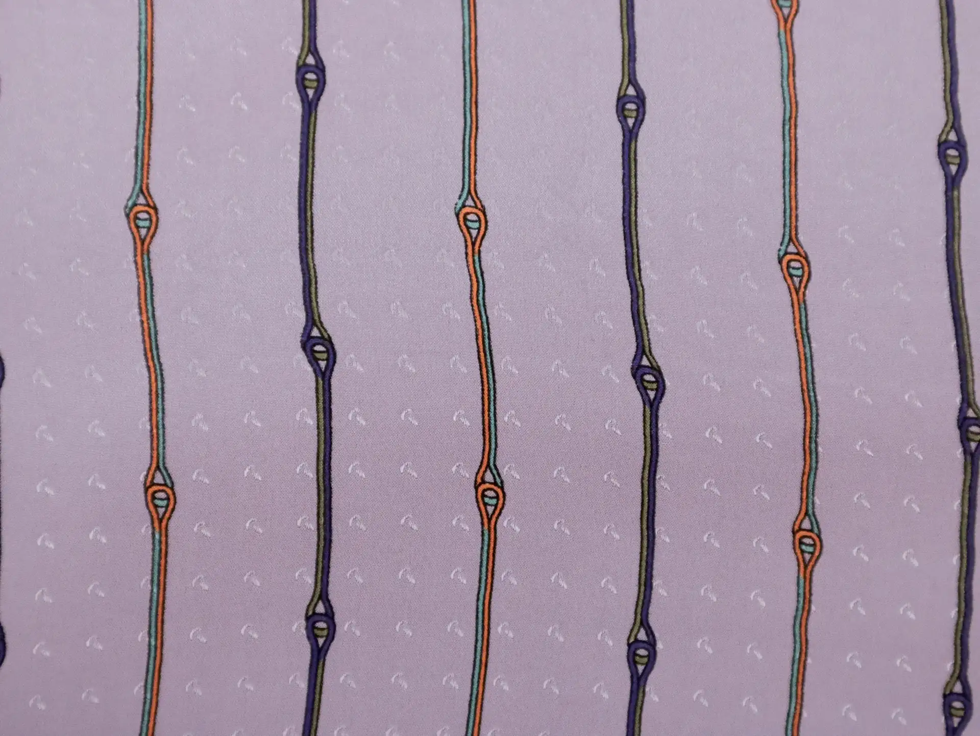 Printed Silk Jacquard with Interlocking Cord Pattern