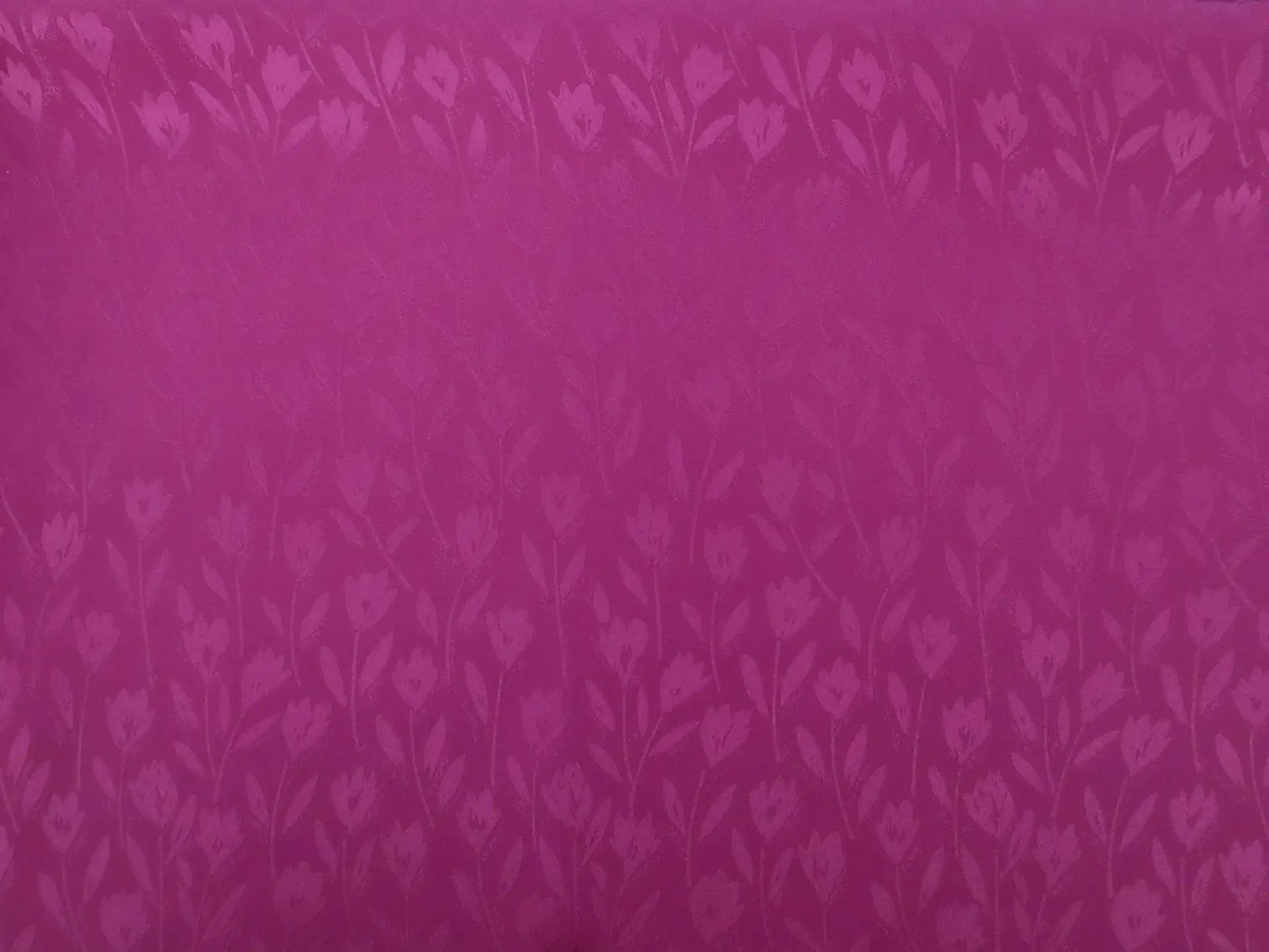 Silk Jacquard with Floral Pattern in Fuchsia
