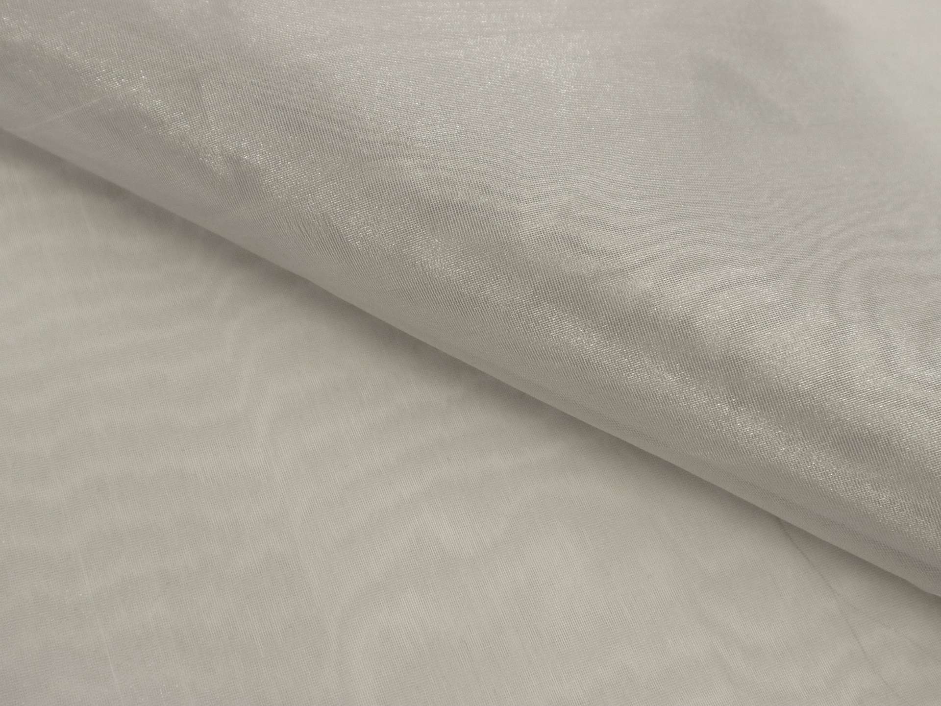 Metallic Silk Organza in Pewter