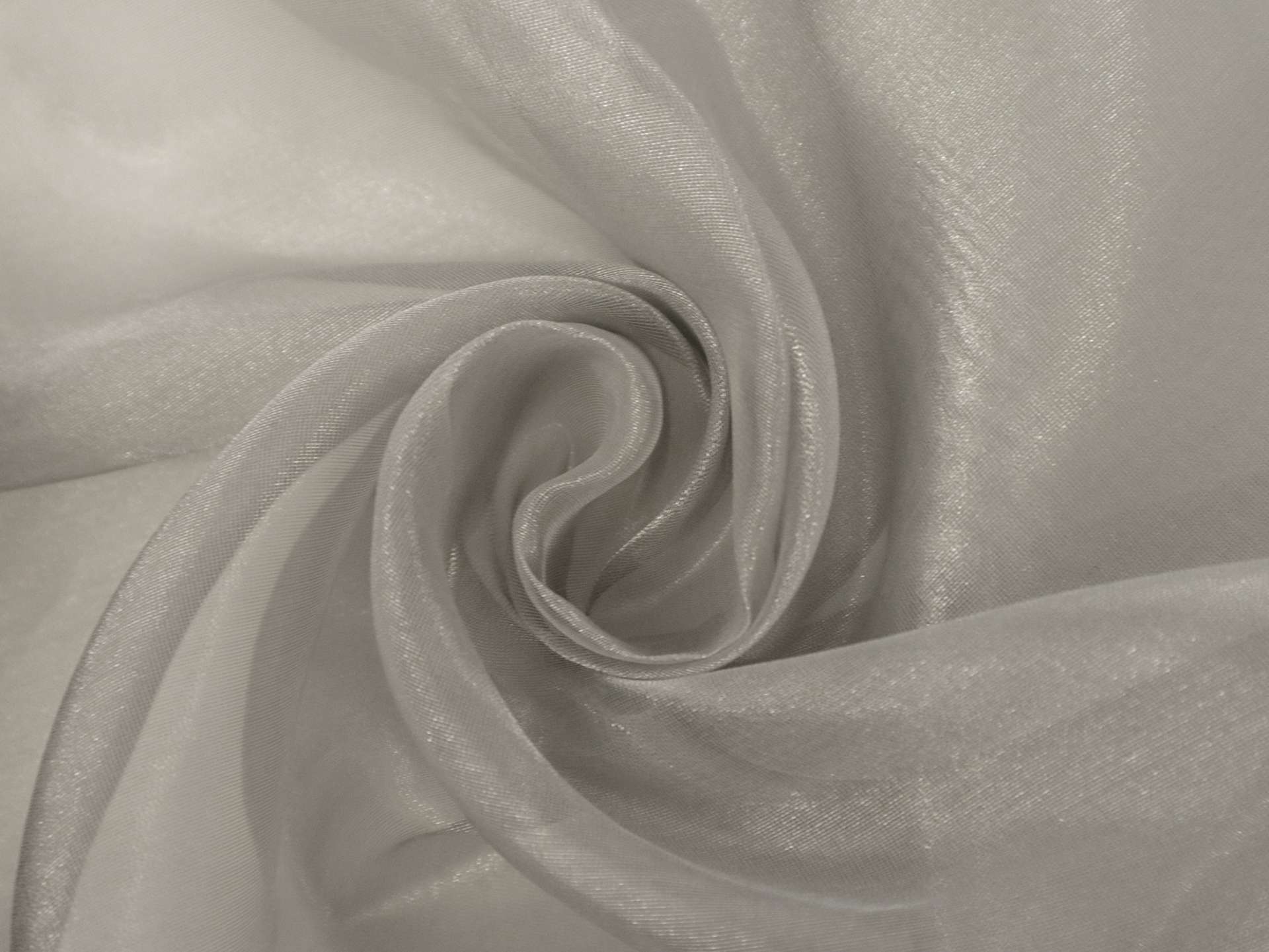 Metallic Silk Organza in Pewter
