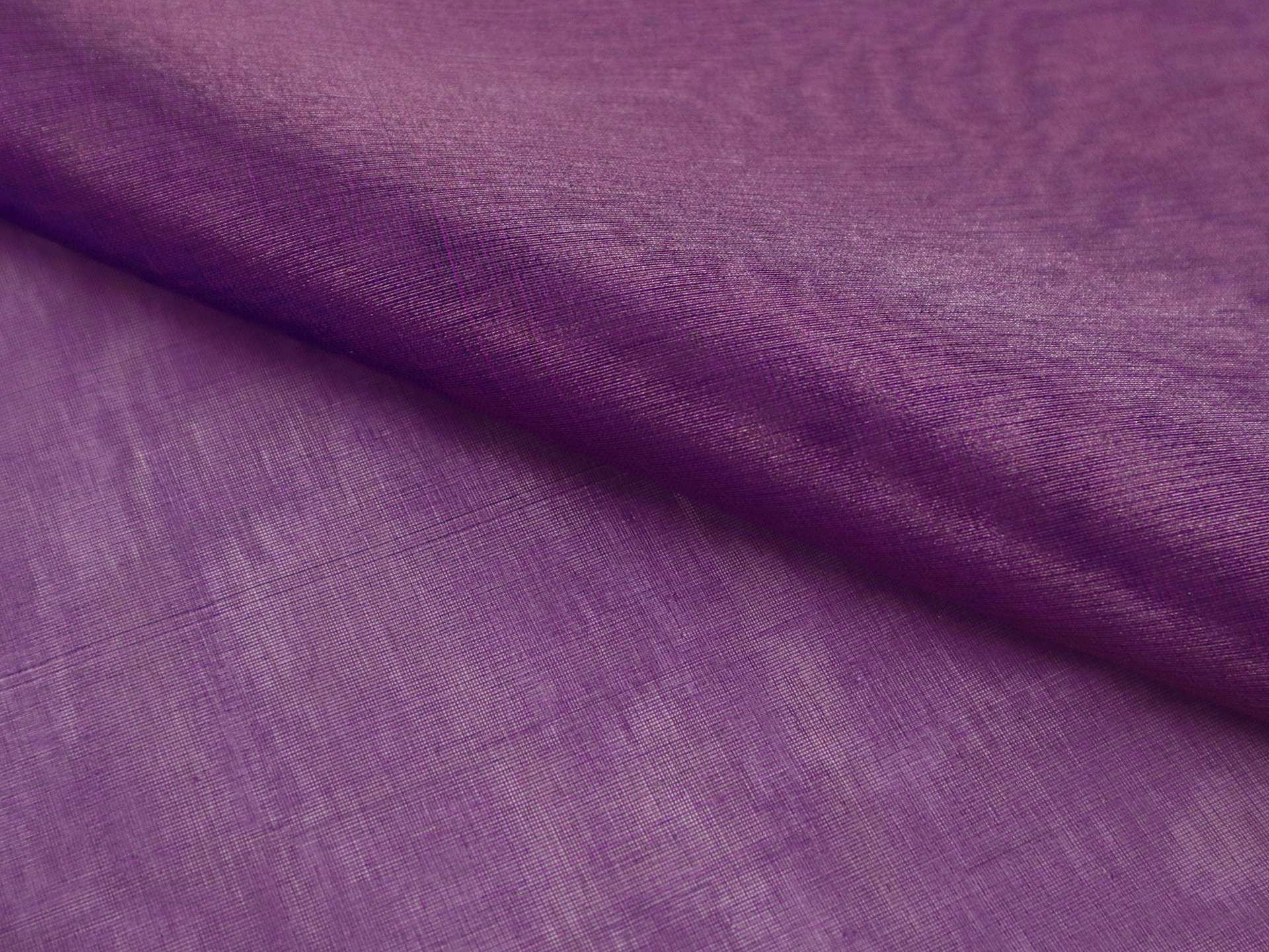Metallic Silk Organza in Purple