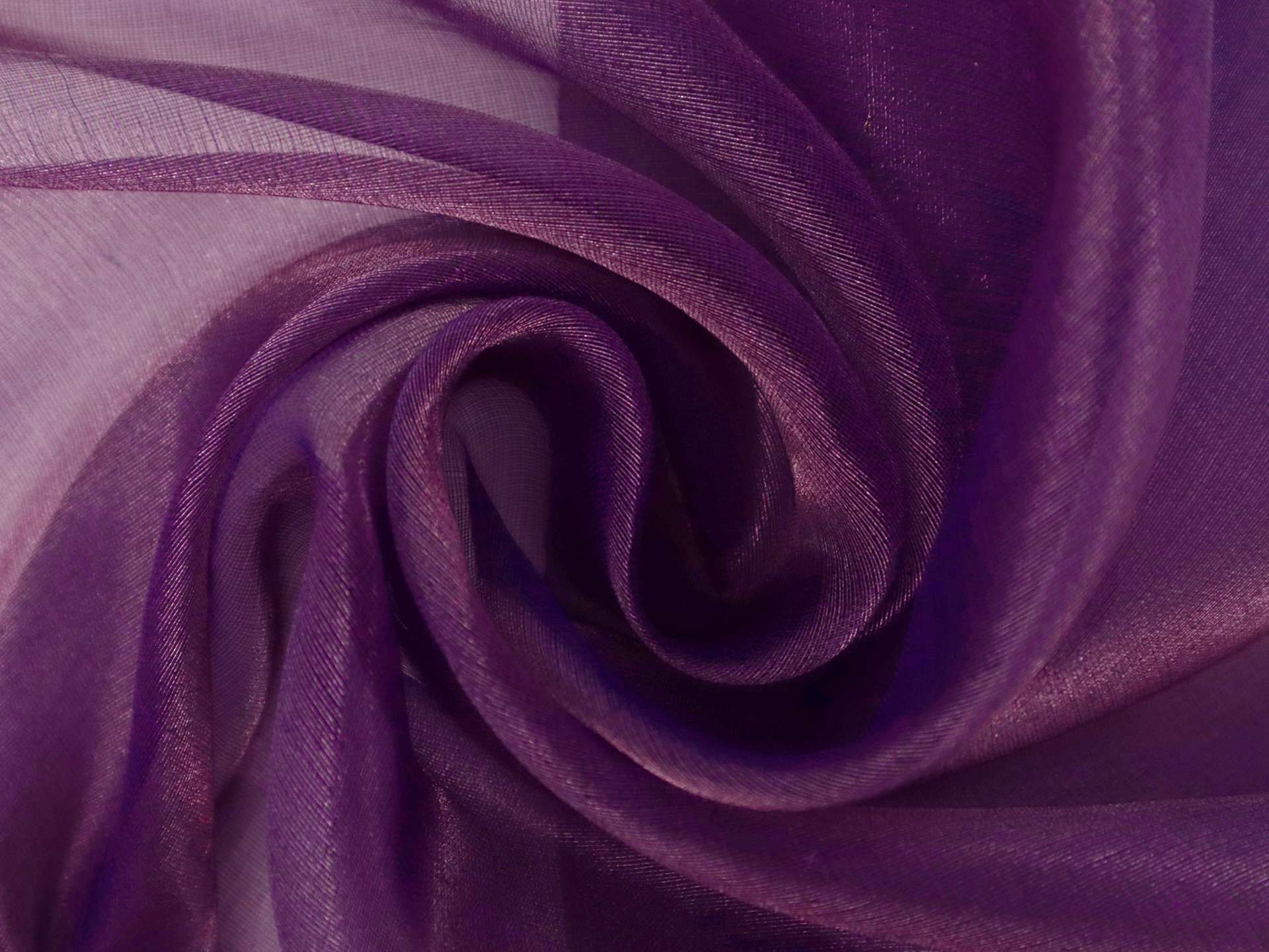 Metallic Silk Organza in Purple