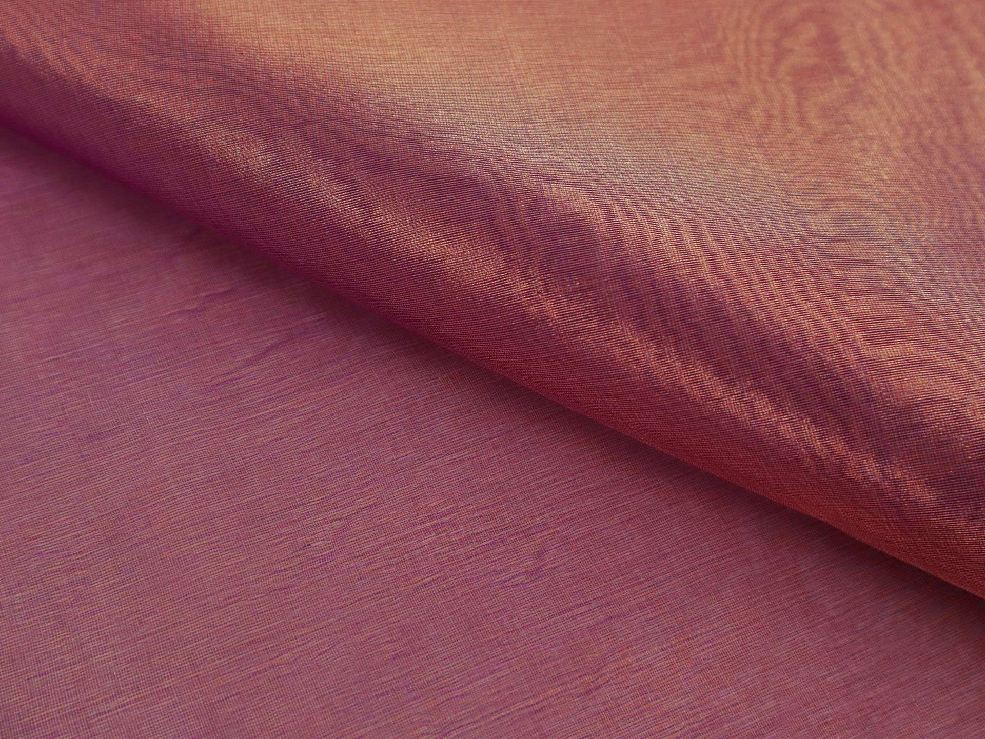 Metallic Silk Organza in Fuchsia and Gold