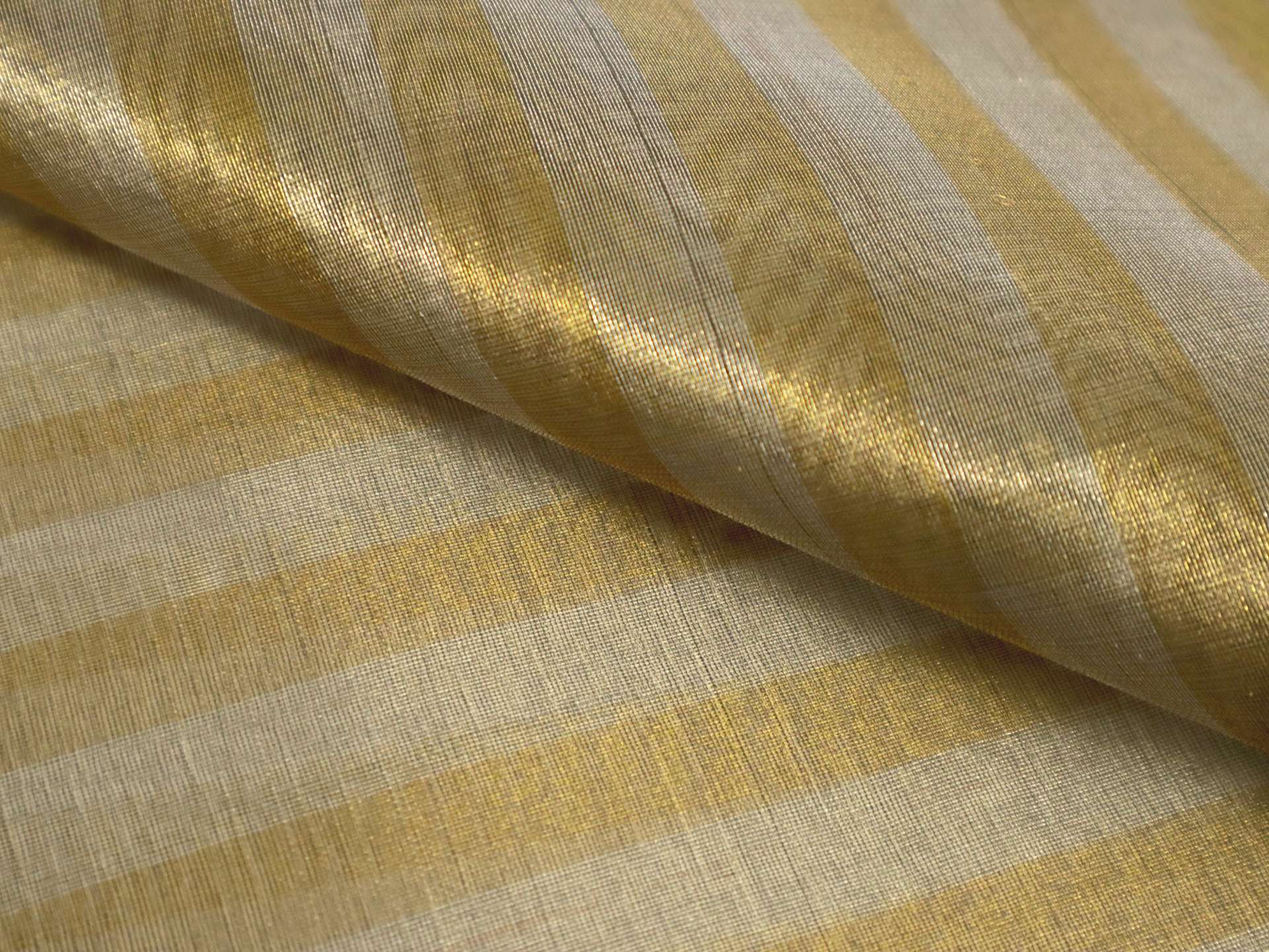 Metallic Organza Stripe