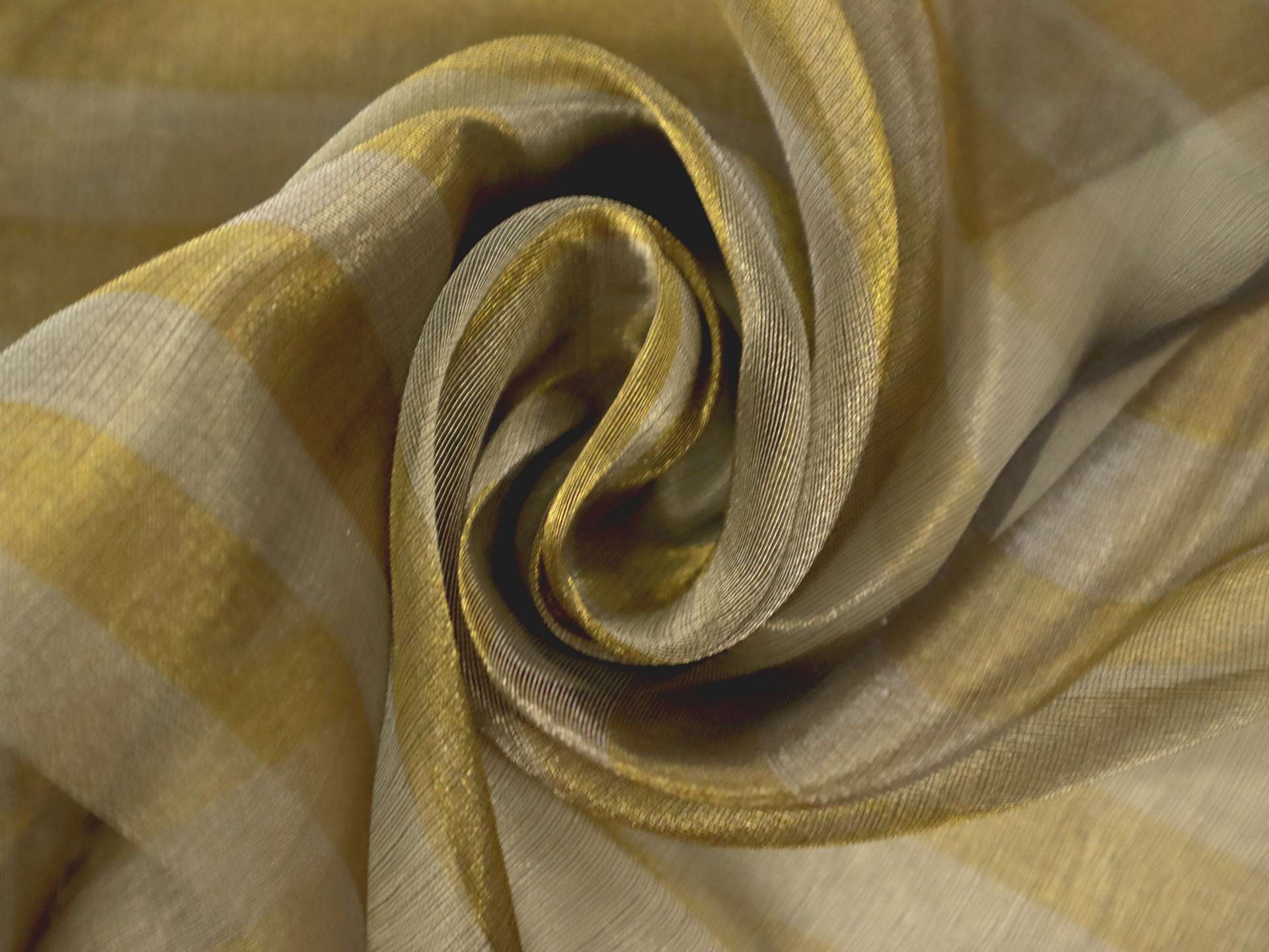 Metallic Organza Stripe