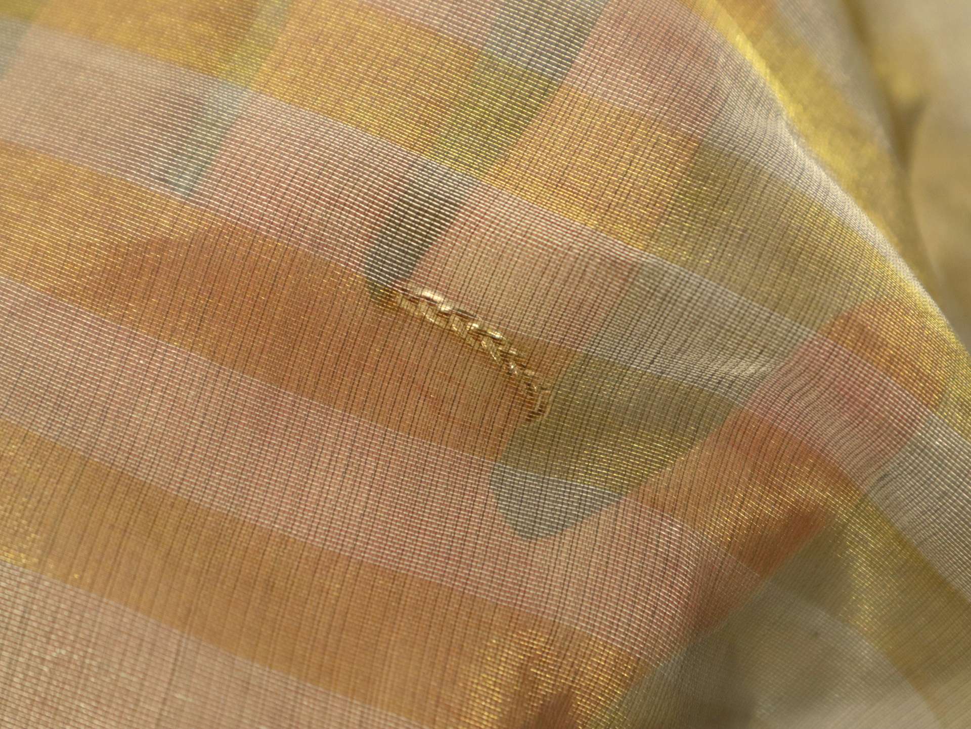Metallic Organza Stripe