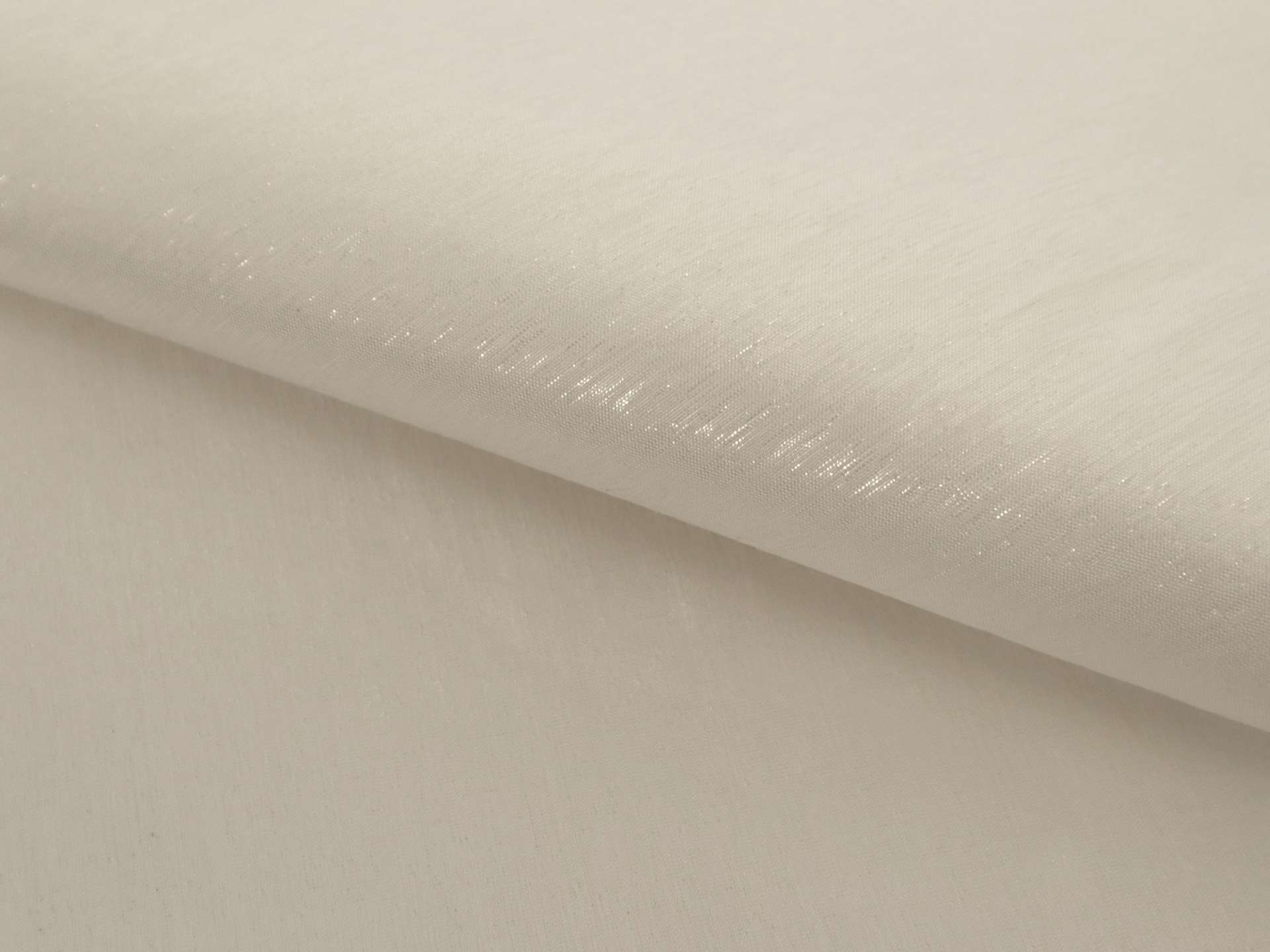 Metallic Silk Shantung in Off White